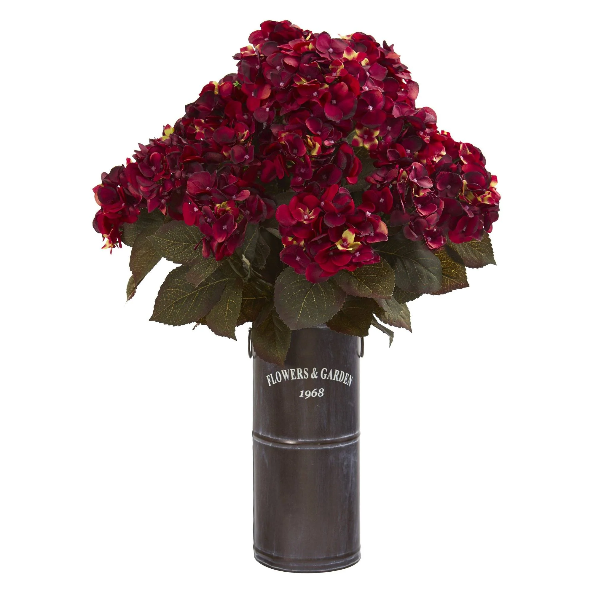 27” Hydrangea Artificial Plant in Decorative Planter - Image 3
