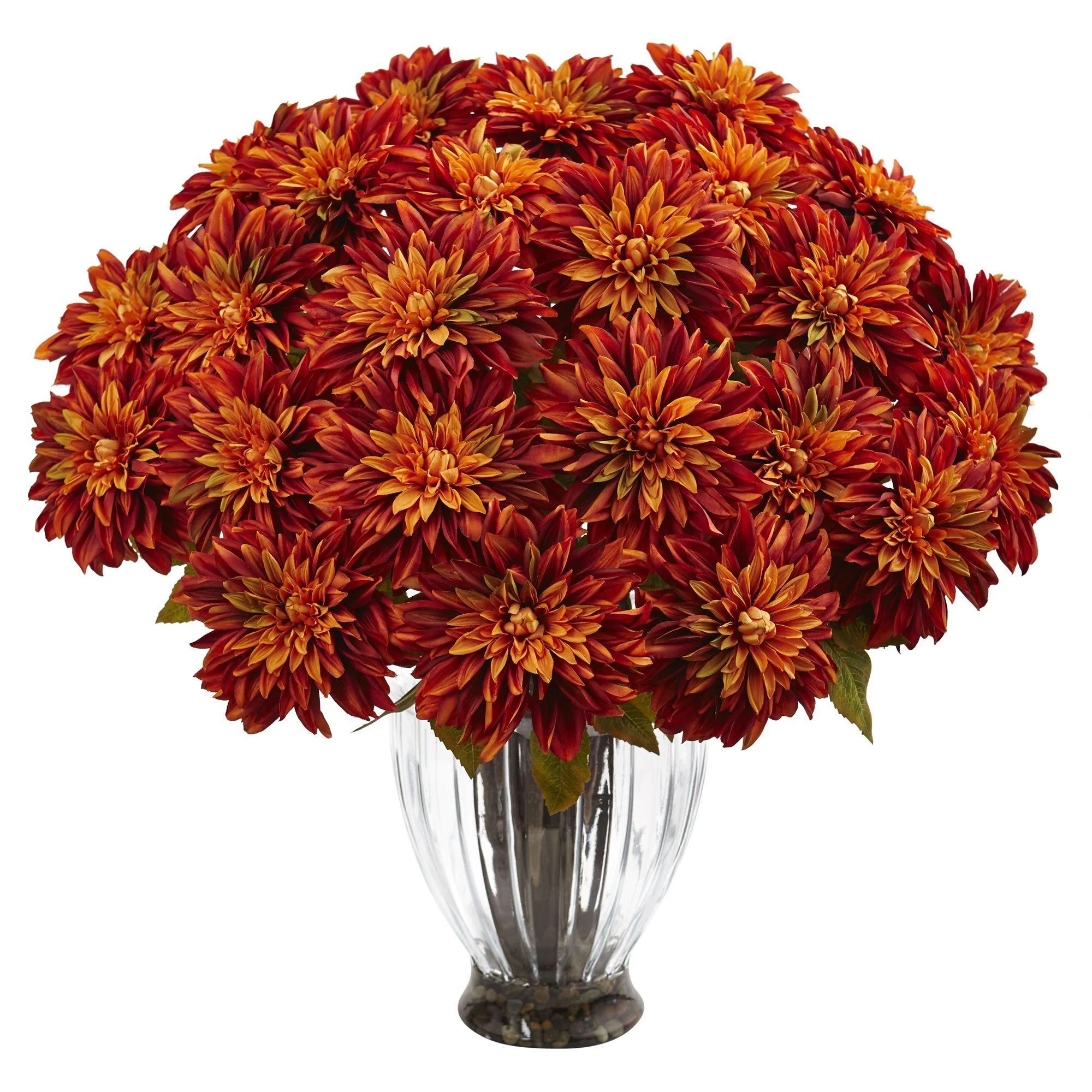 Silk Dahlia Floral Arrangement - Image 2
