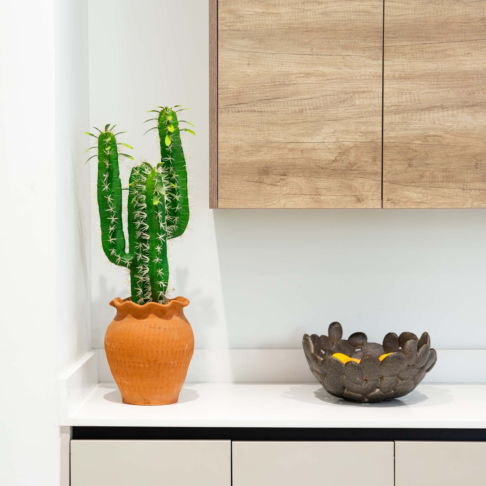 28” Artificial Cactus in Terracotta Planter - Image 4