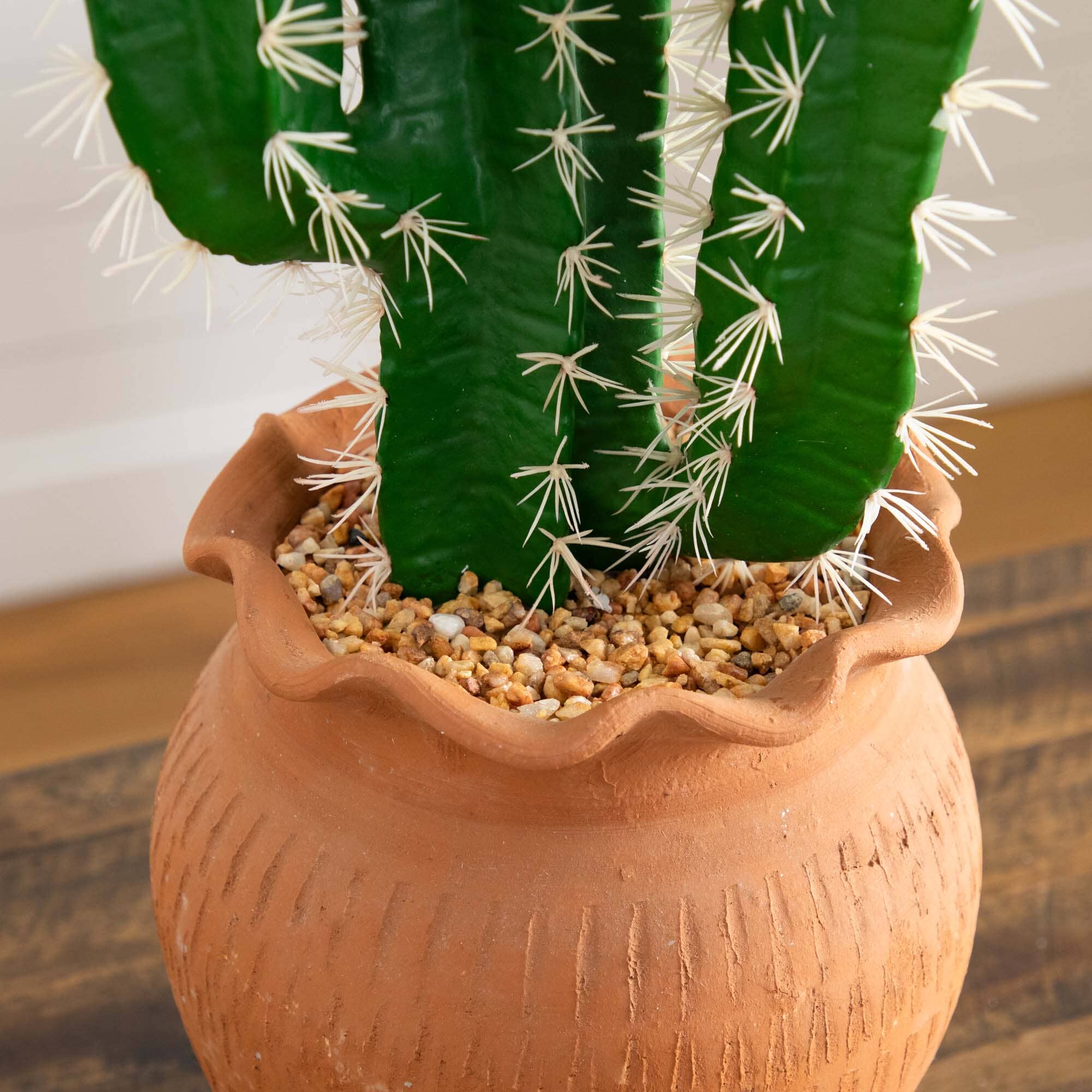 28” Artificial Cactus in Terracotta Planter - Image 5
