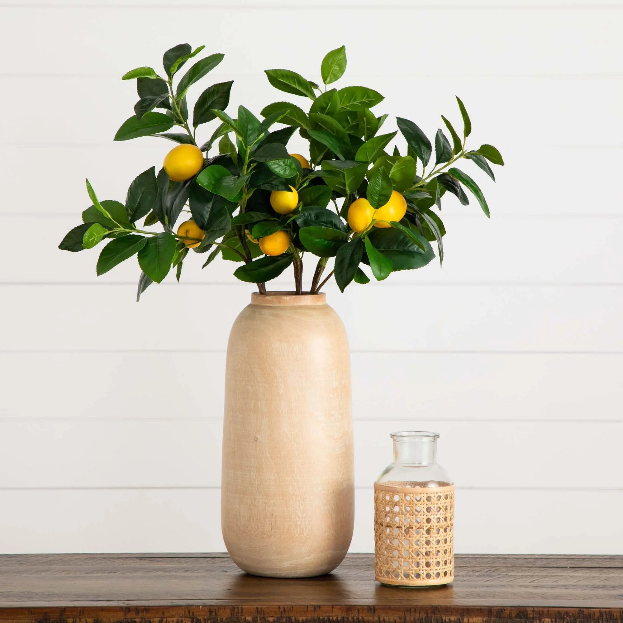 28" Artificial Lemon Stems - Set of 3 - Image 4