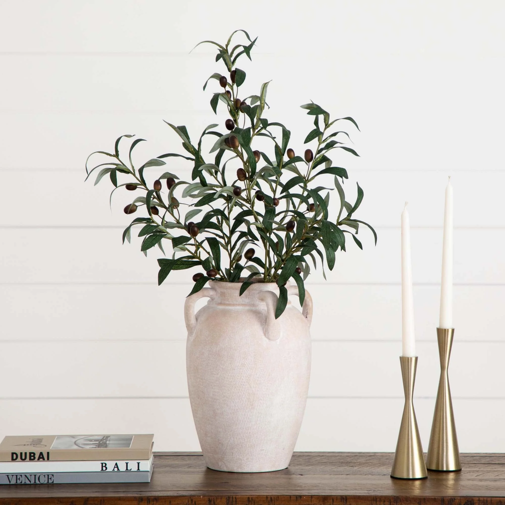 28" Artificial Olive Stems - Set of 3 - Image 4