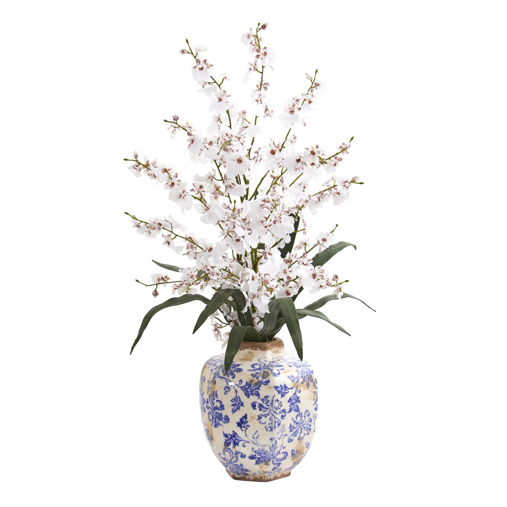 28” Dancing Lady Orchid Artificial Arrangement in Decorative Vase - Image 3
