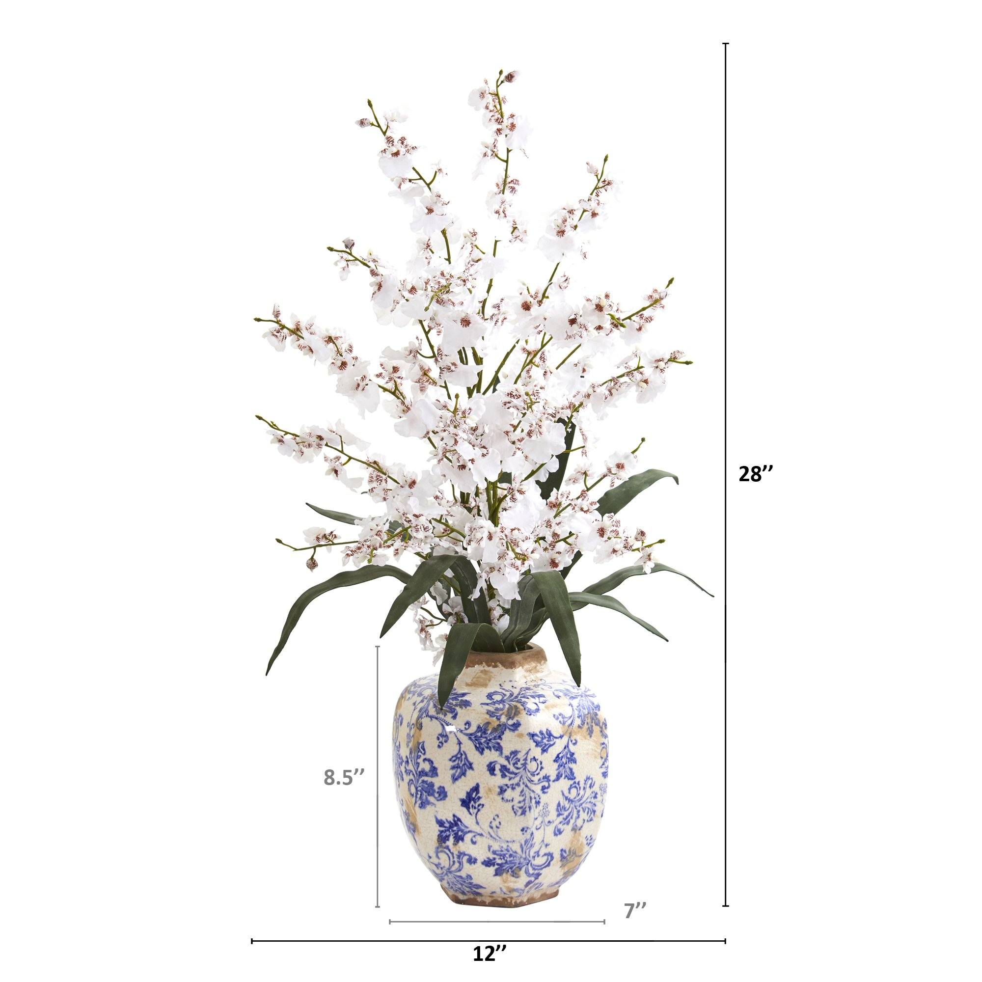 28” Dancing Lady Orchid Artificial Arrangement in Decorative Vase - Image 4