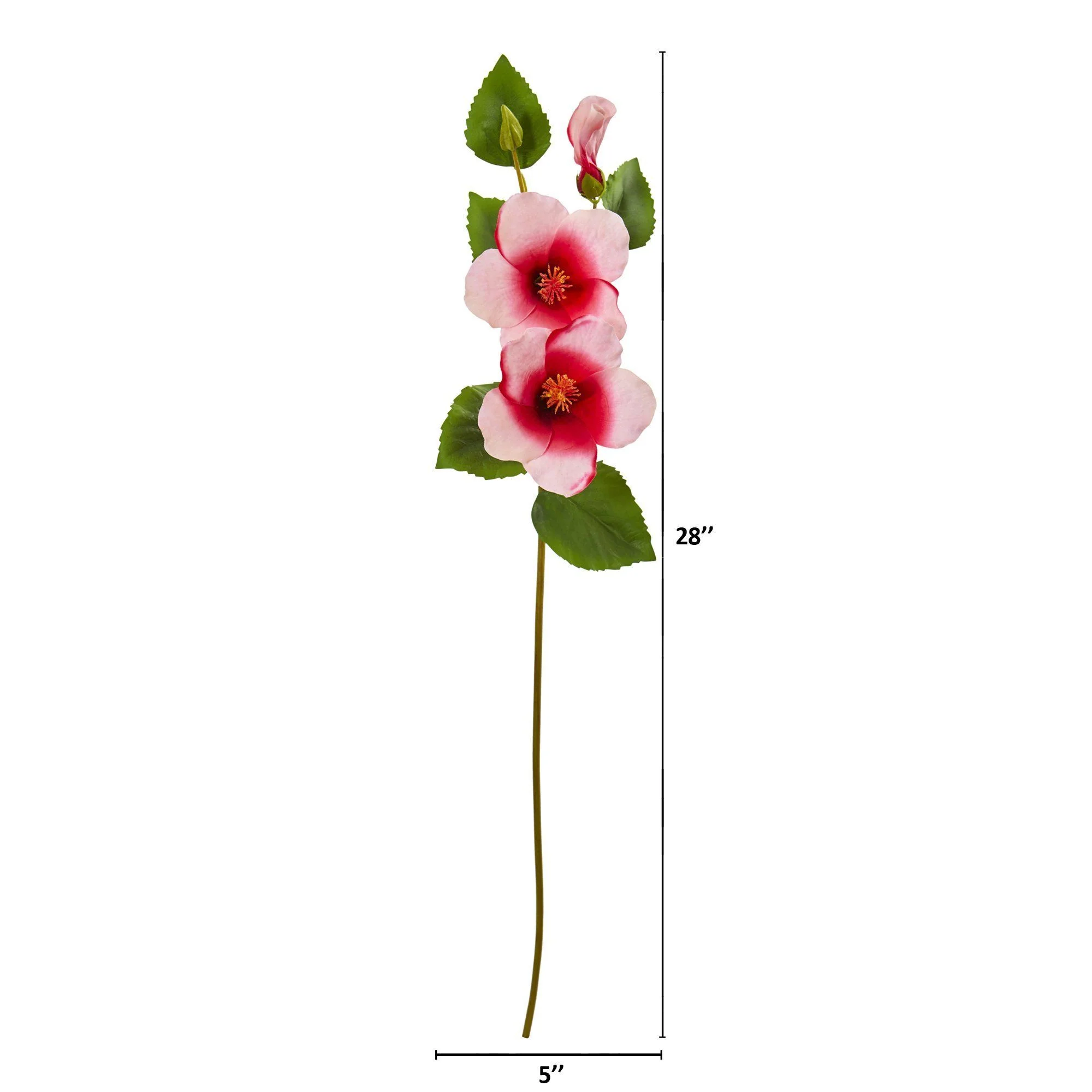 28” Hibiscus Artificial Flower (Set of 12) - Image 12