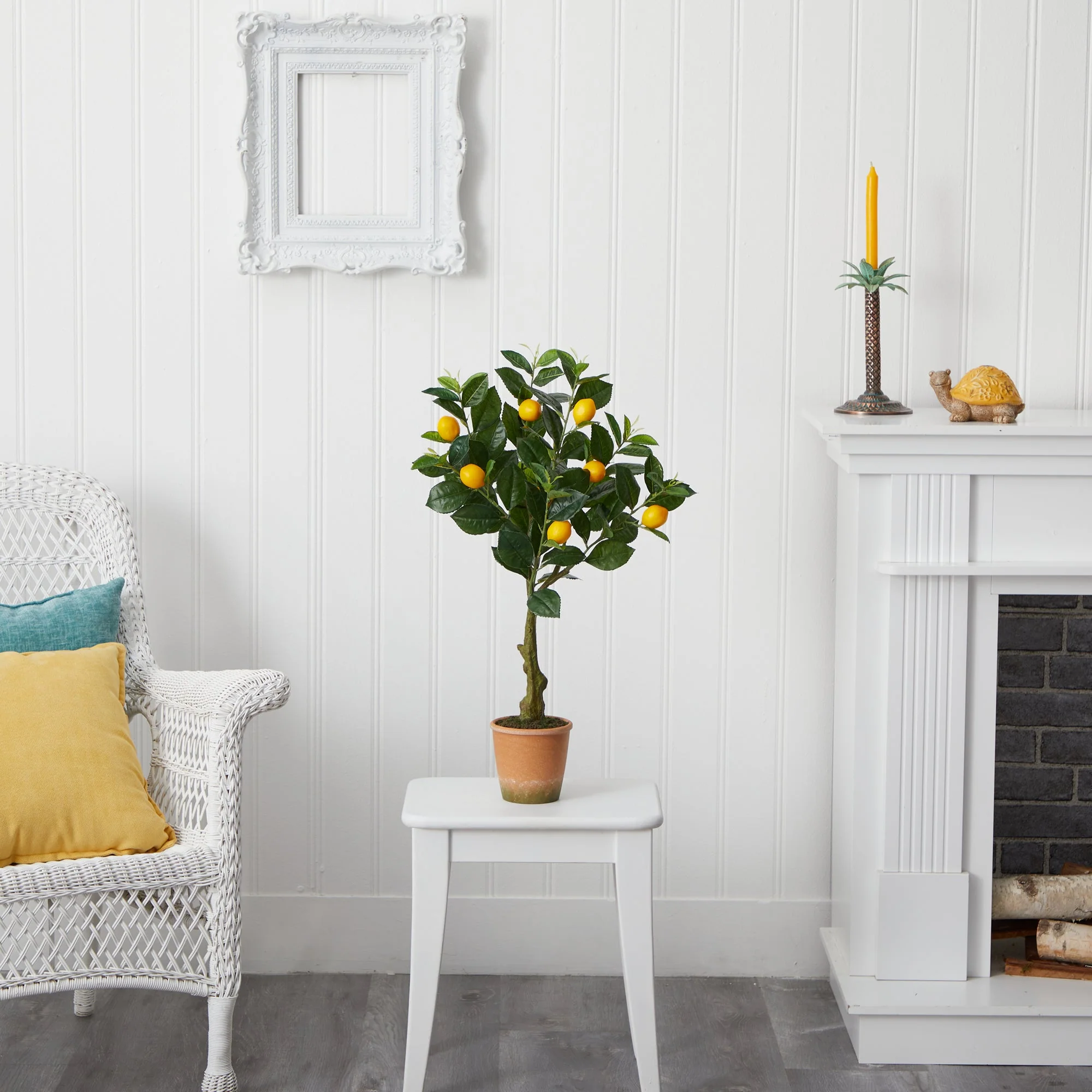 28” Lemon Artificial Tree in Decorative Planter - Image 5