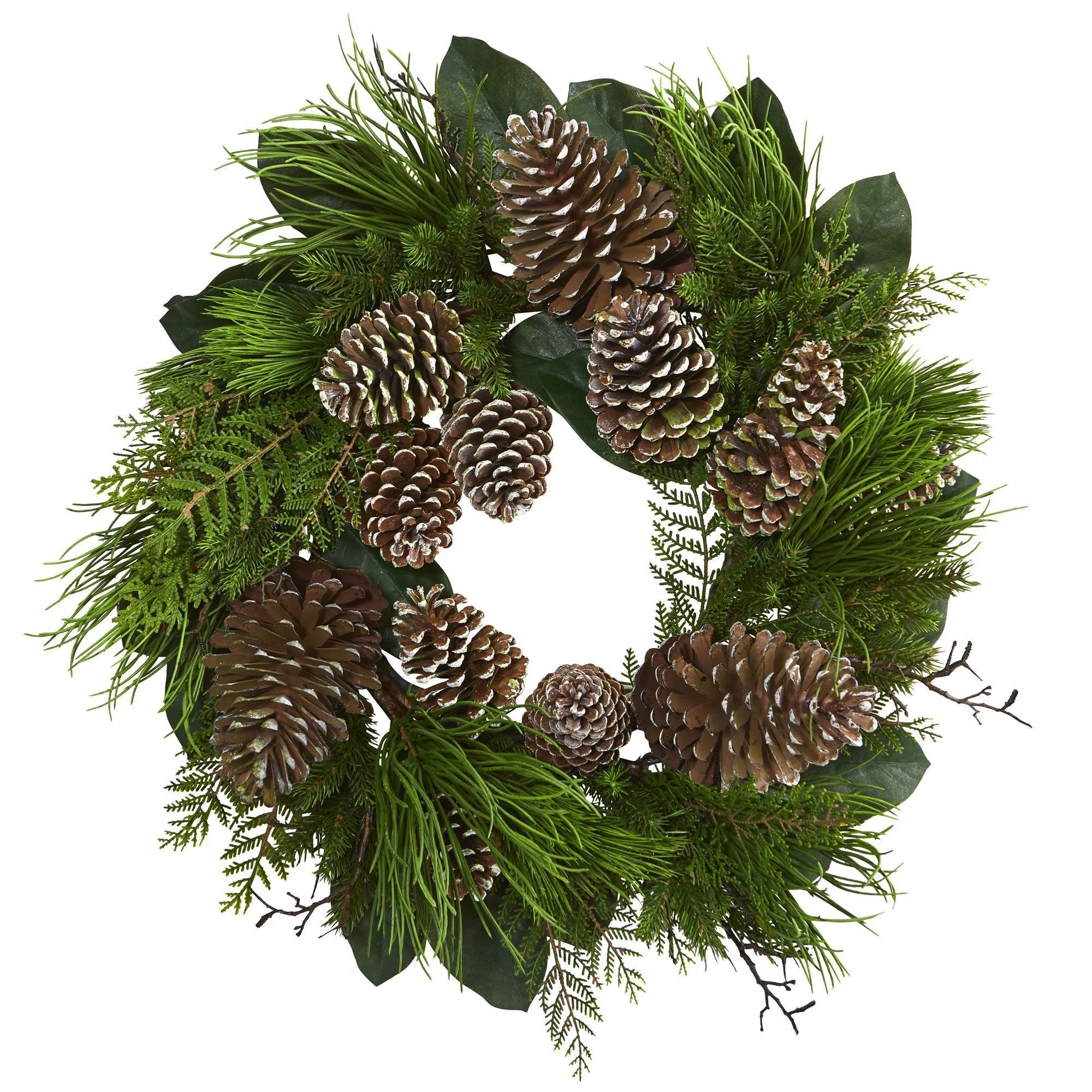 28” Pine Cone and Pine Wreath - Image 3
