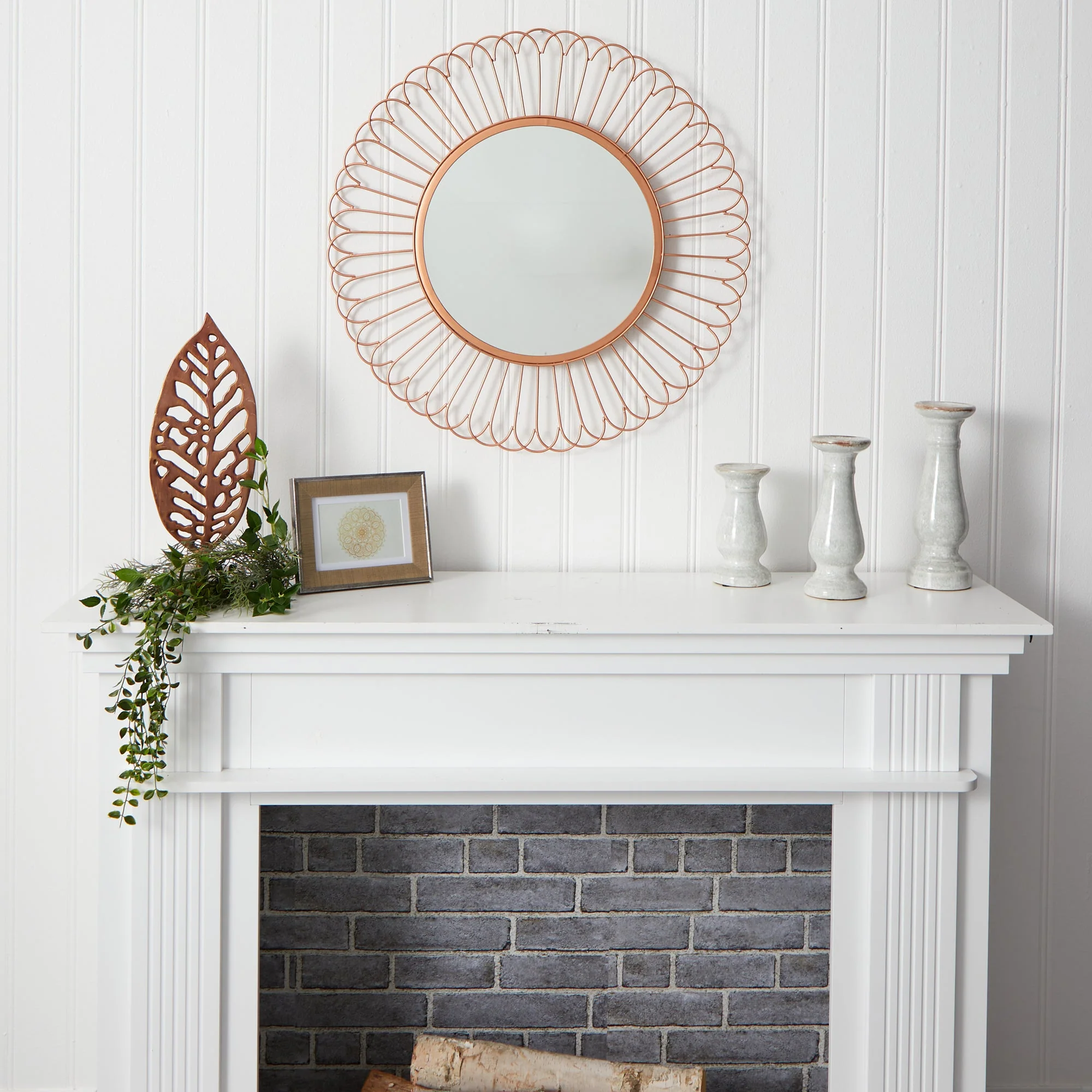 28” Starburst Mirror Wall Decor - Image 4