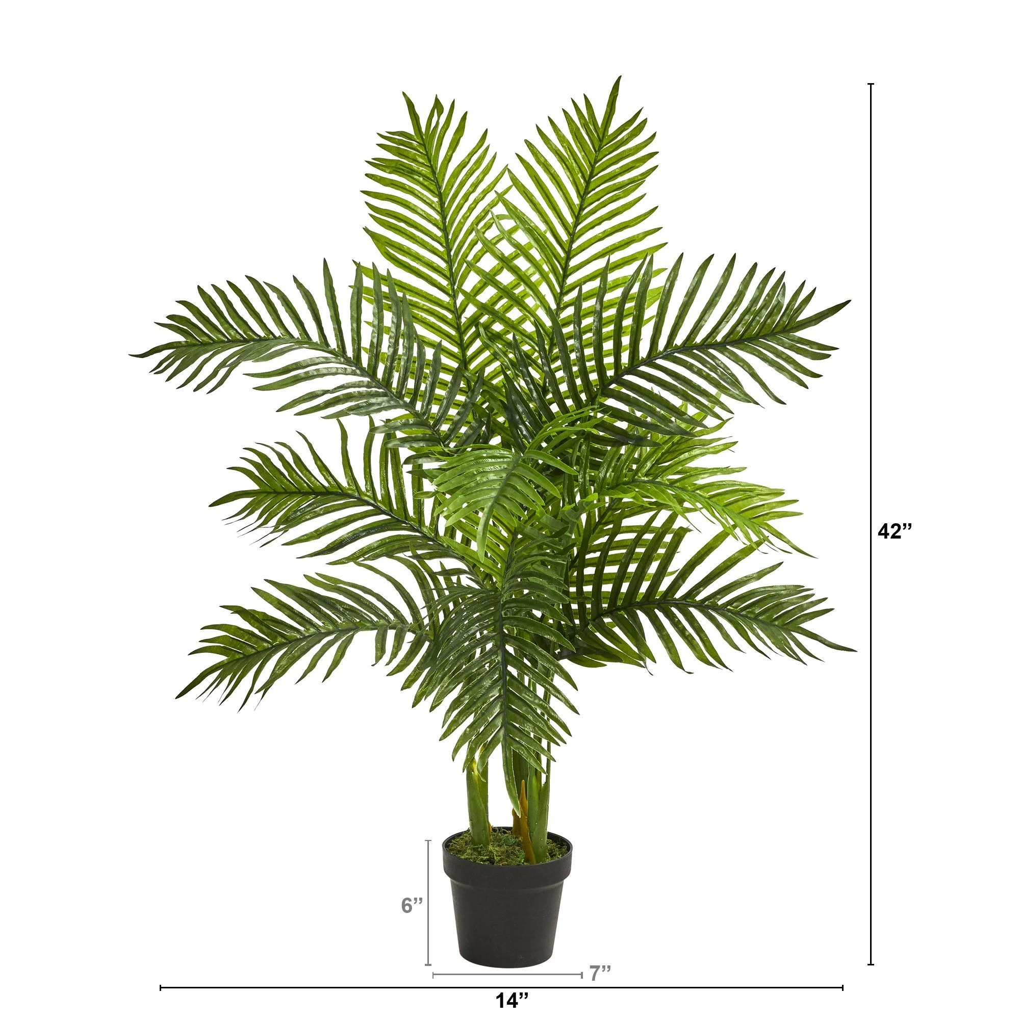 3.5' Areca Palm Artificial Tree (Real Touch) - Image 3