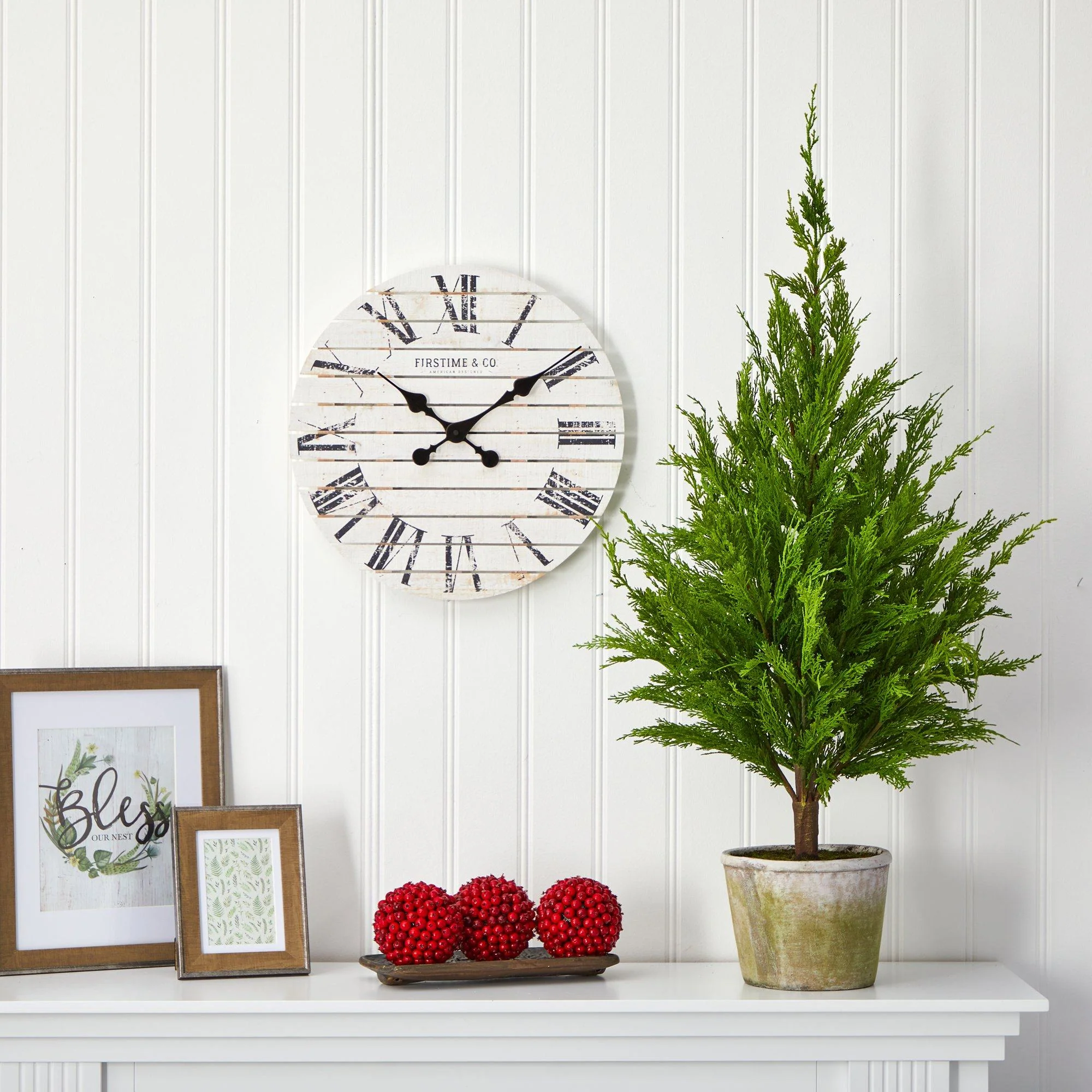 3.5’ Cedar Pine “Natural Look” Artificial Tree in Decorative Planter - Image 4