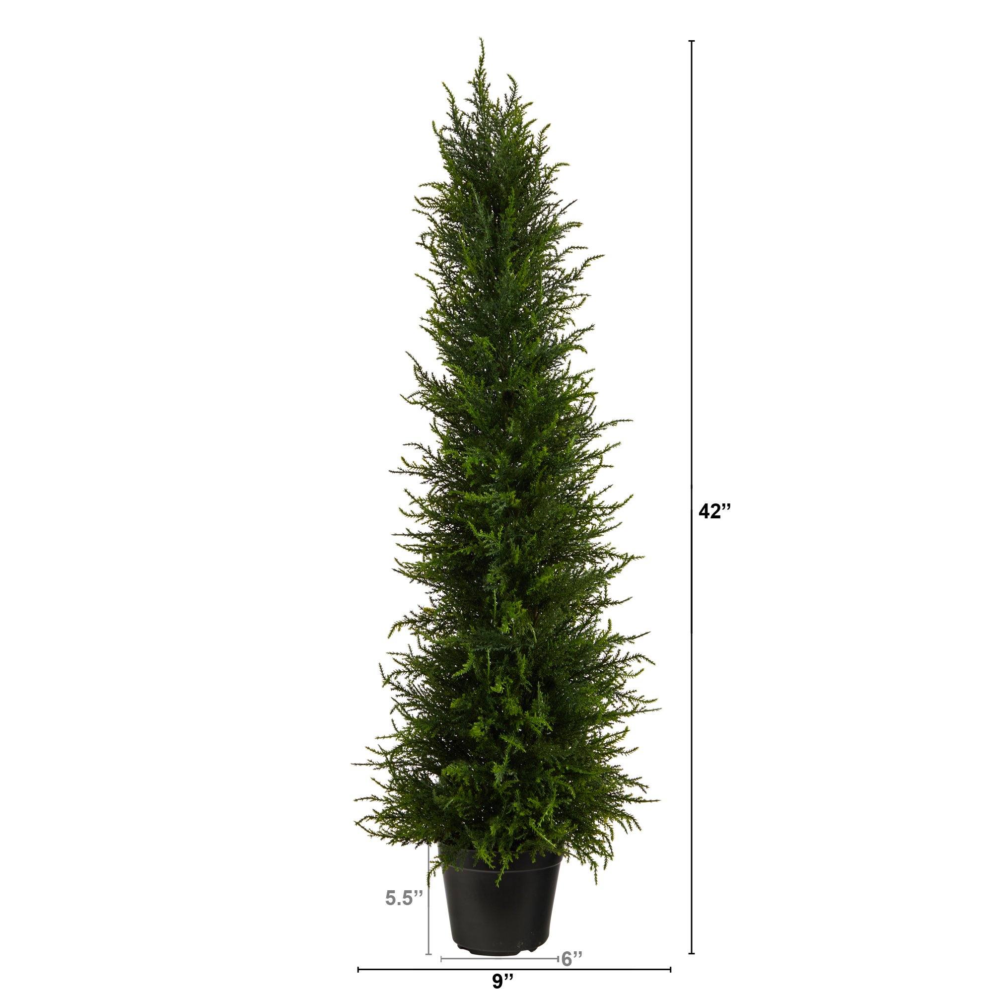 3.5’ Cypress Artificial Tree UV Resistant (Indoor/Outdoor) - Image 2