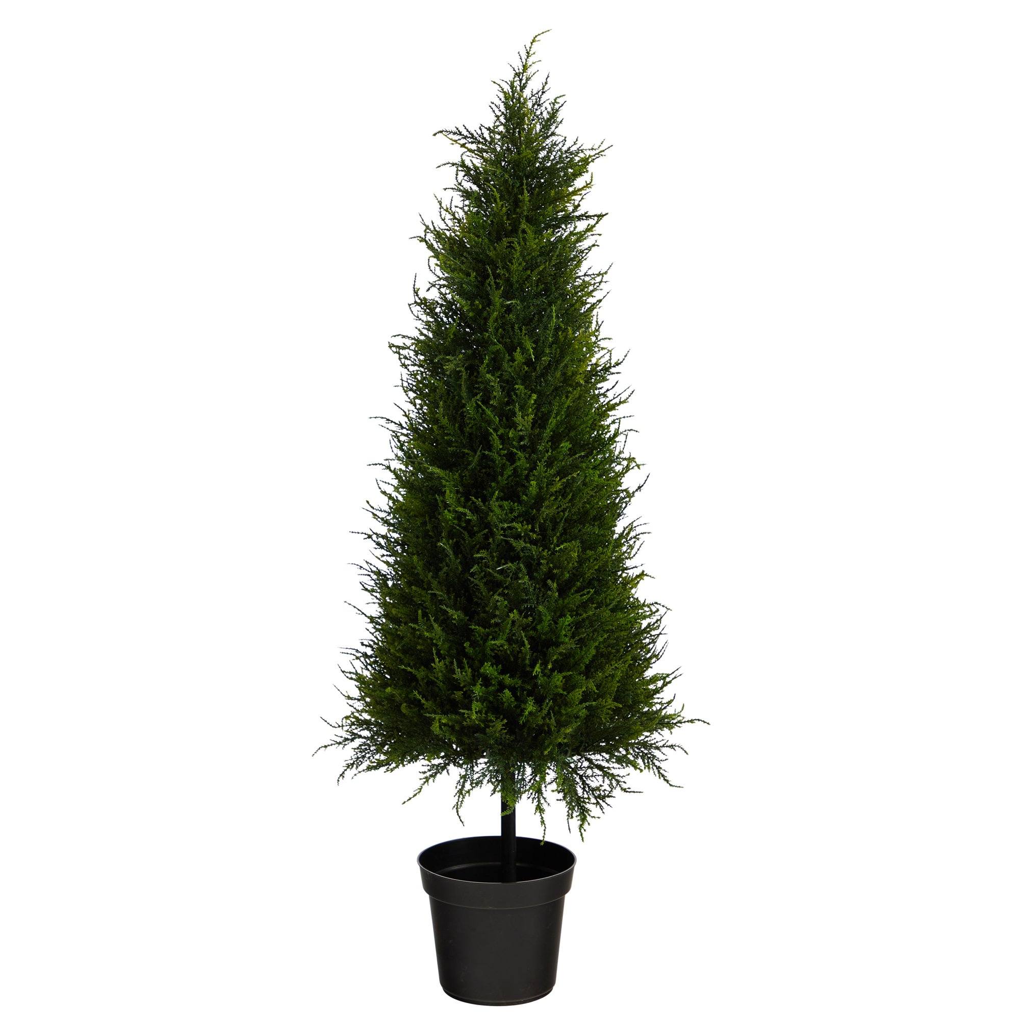 3.5’ Cypress Artificial Tree with 350 LED Lights UV Resistant (Indoor/Outdoor) - Image 3