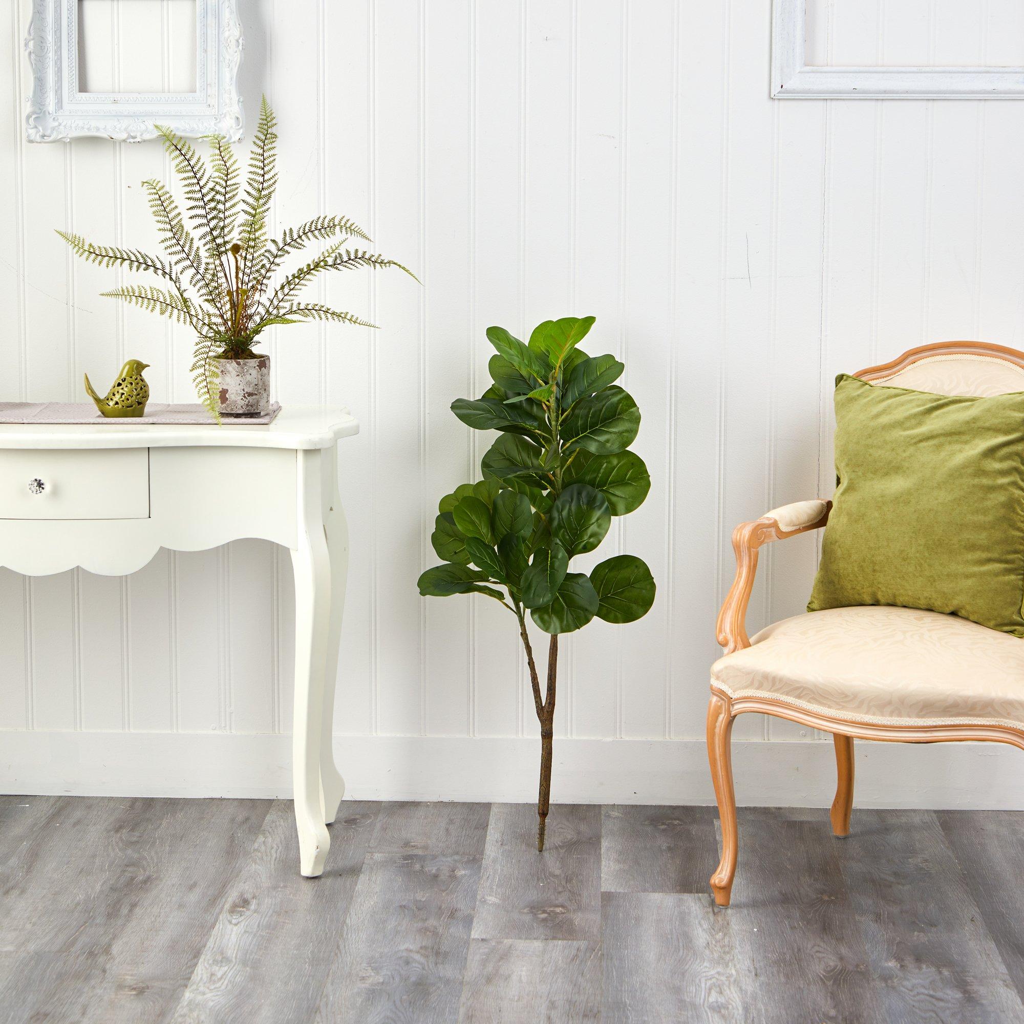 3.5’ Fiddle Leaf Fig Artificial Tree (No pot) - Image 3