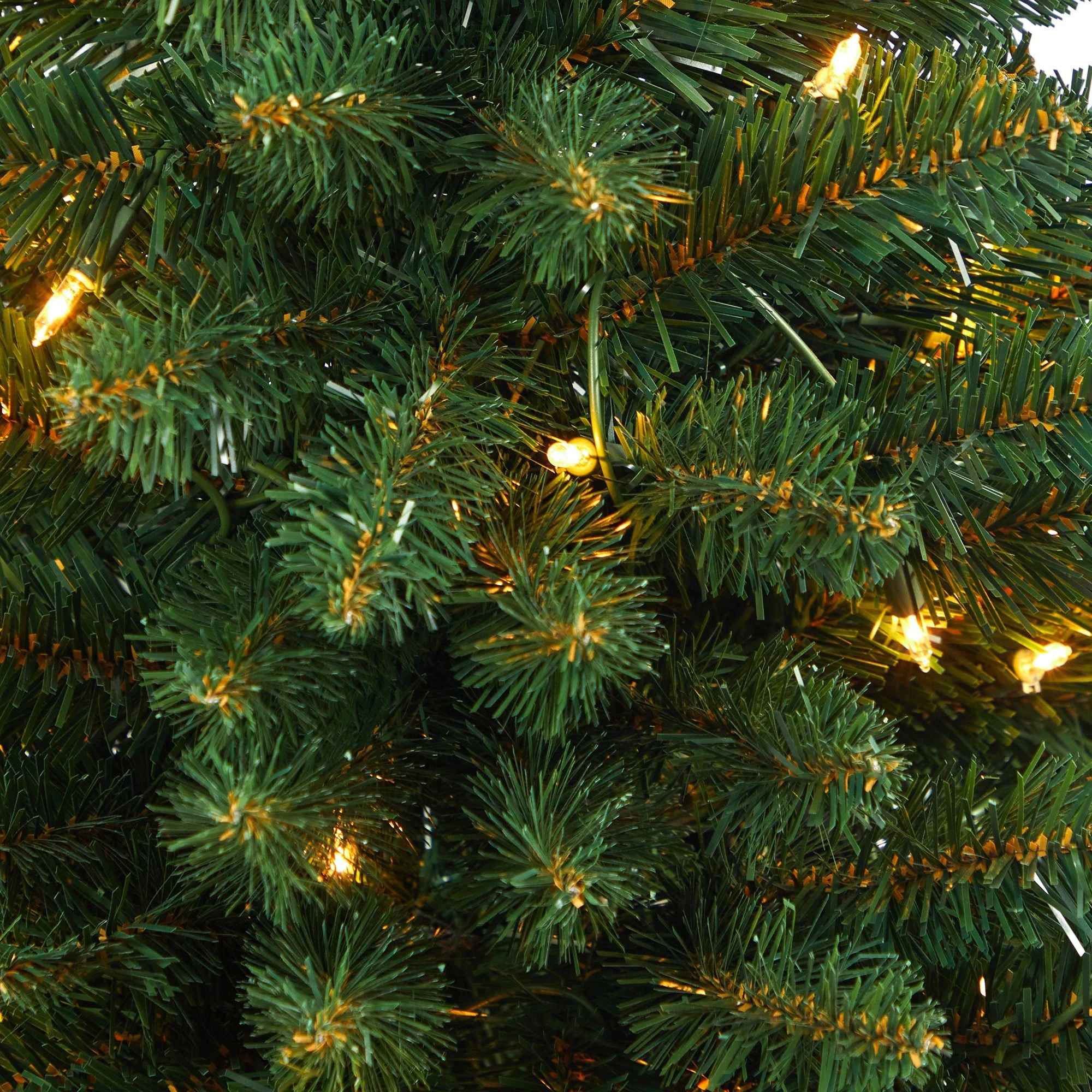 3.5’ Northern Rocky Spruce Artificial Christmas Tree with 50 Clear Lights and 154 Bendable Branches in Sand Colored Urn - Image 4