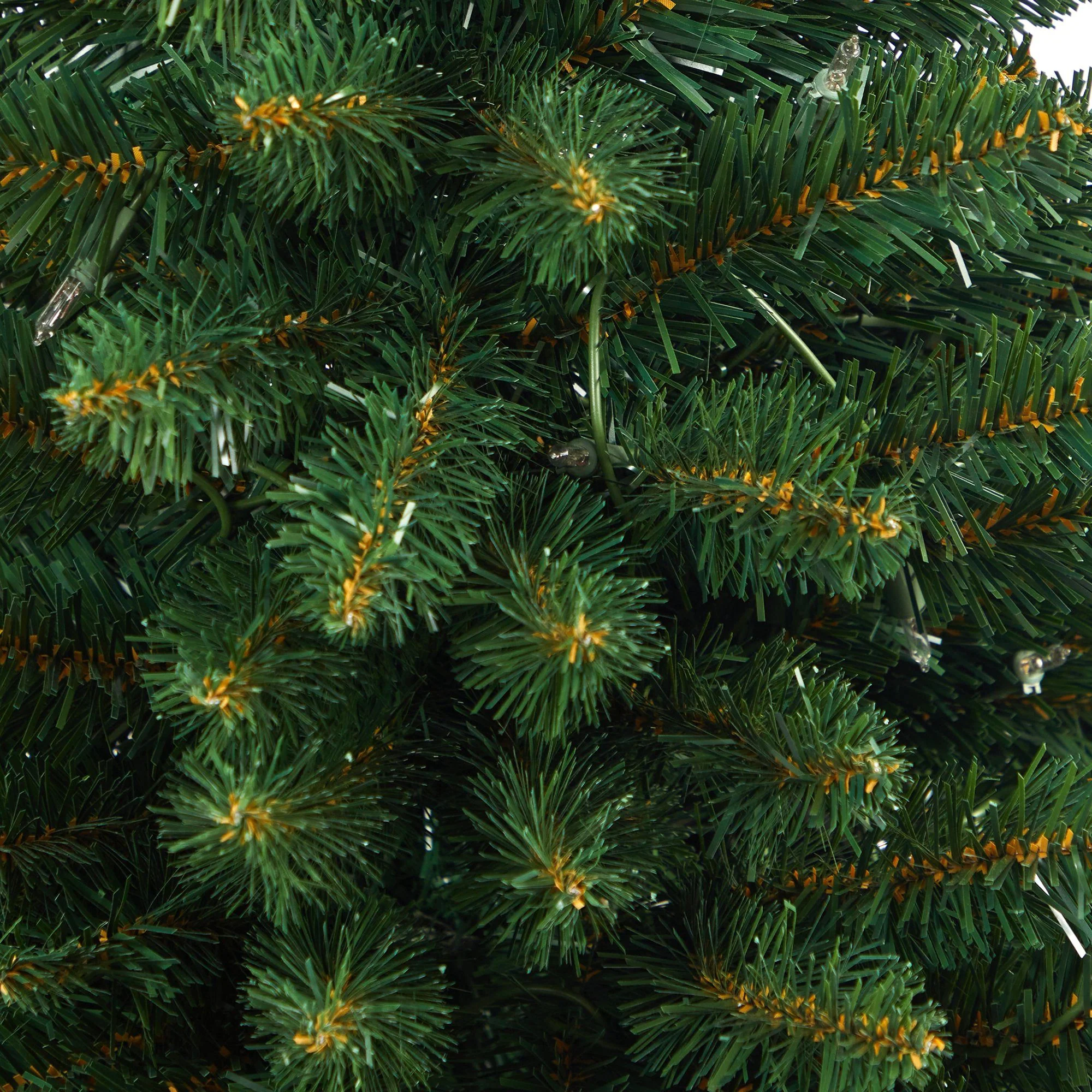 3.5’ Northern Rocky Spruce Artificial Christmas Tree with 50 Clear Lights and 154 Bendable Branches in Sand Colored Urn - Image 5