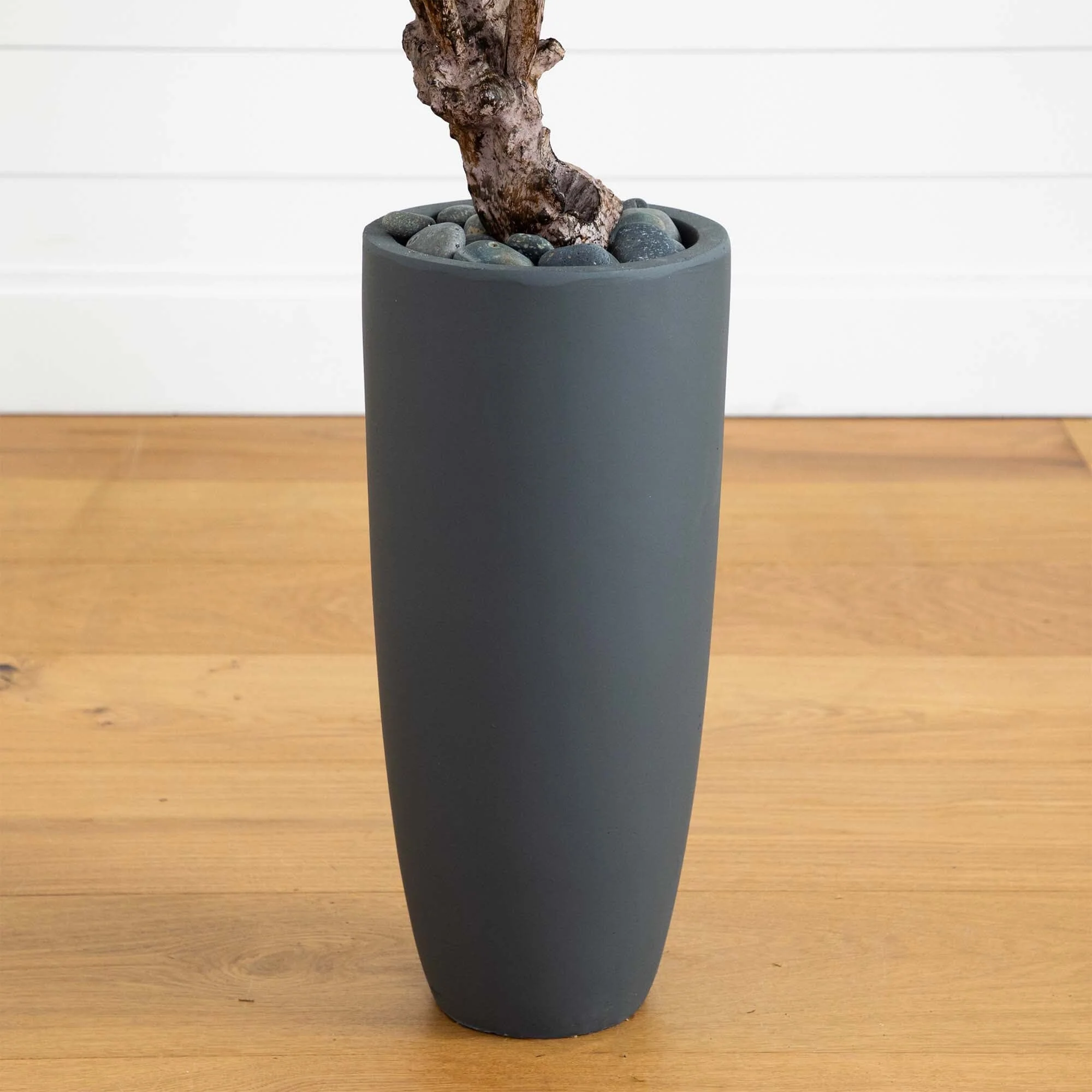 3.5’ Olive Tree in Gray Cylinder Planter - Image 5