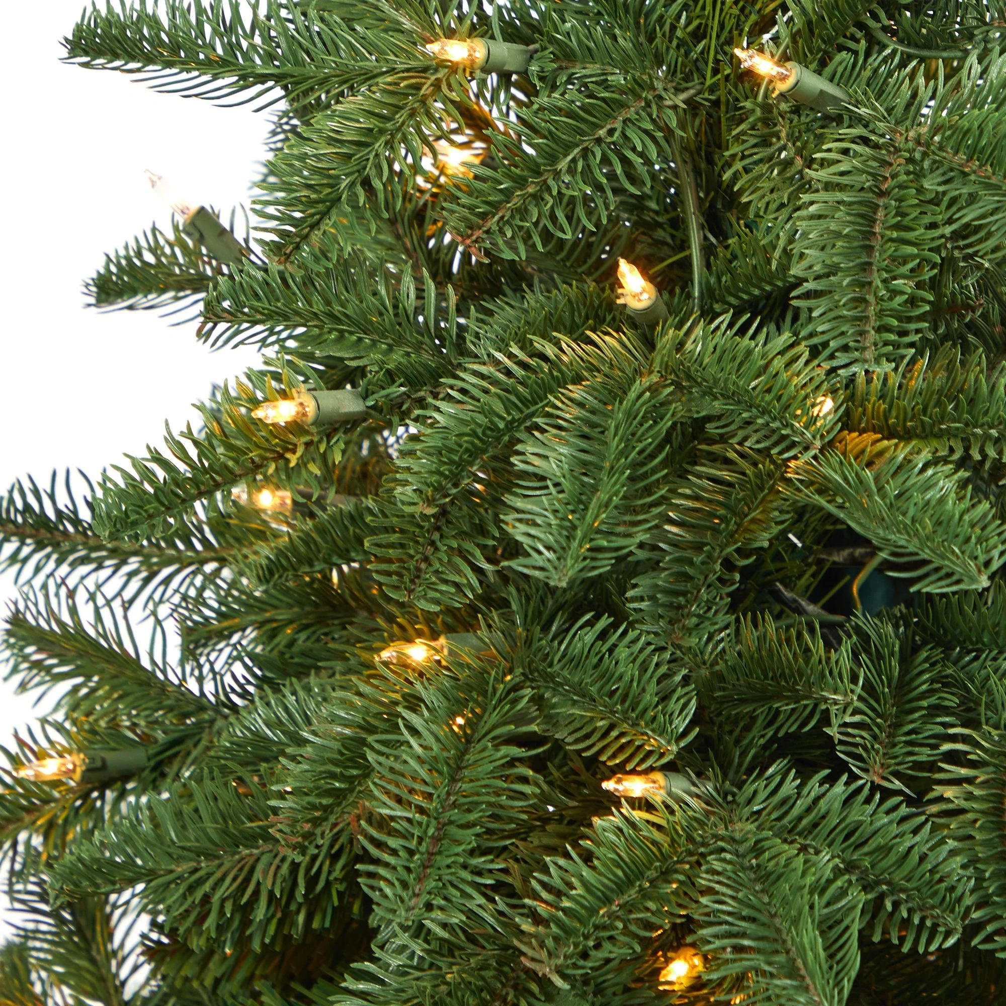3.5’ South Carolina Spruce Artificial Christmas Tree with 100 White Warm Light and 458 Bendable Branches in Charcoal Urn - Image 4