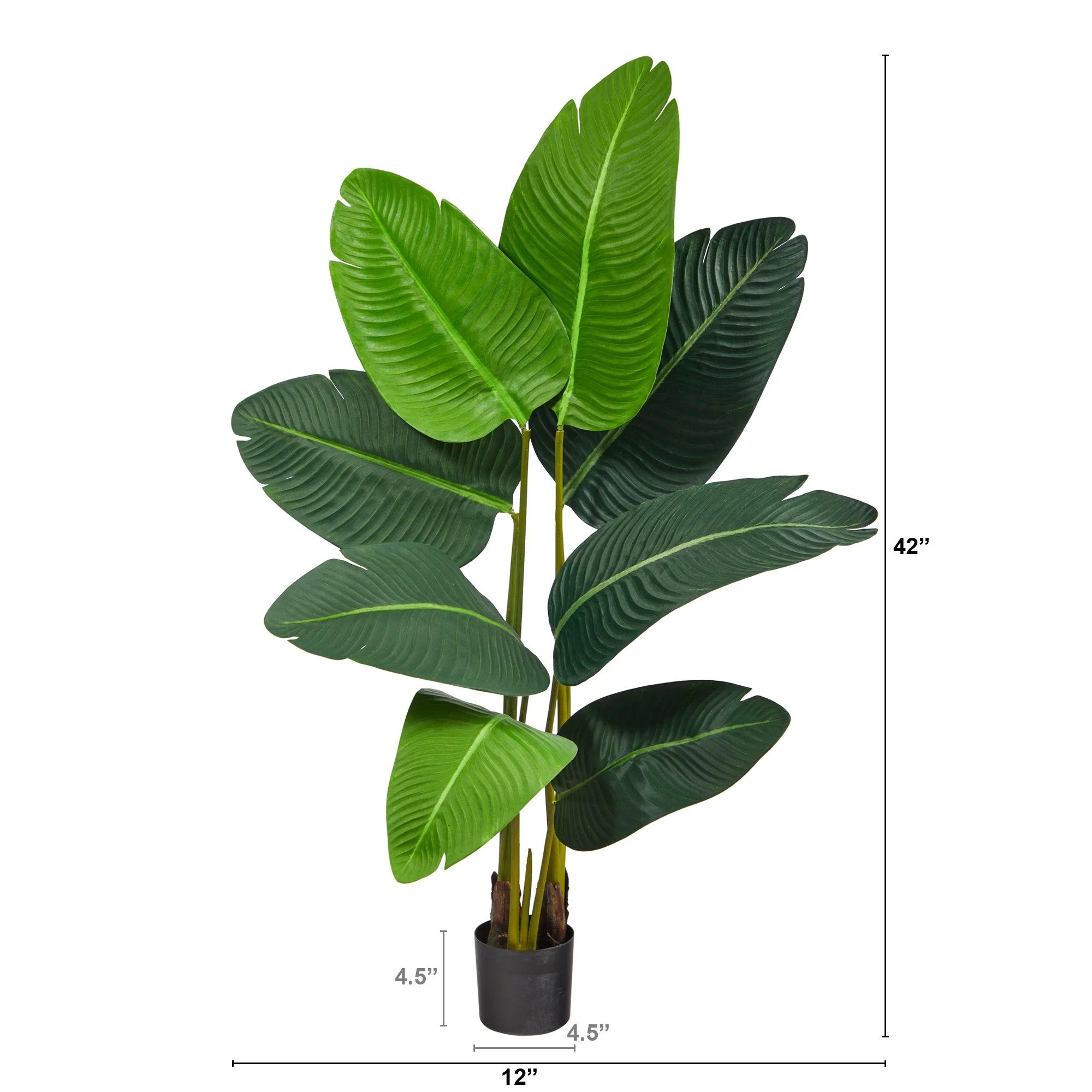 3.5’ Travelers Palm Artificial Tree - Image 2