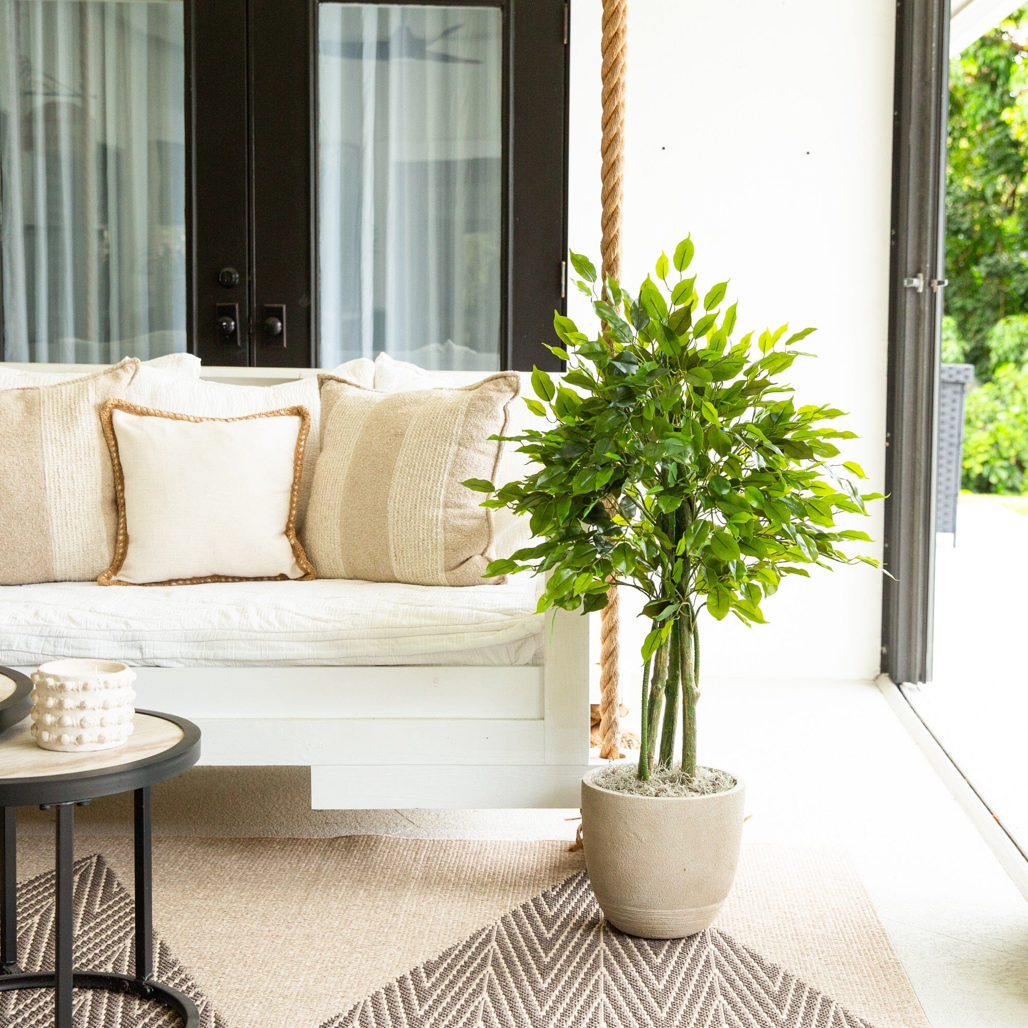 3.5' UV Resistant Artificial Ficus Tree (Indoor/Outdoor) - Image 3