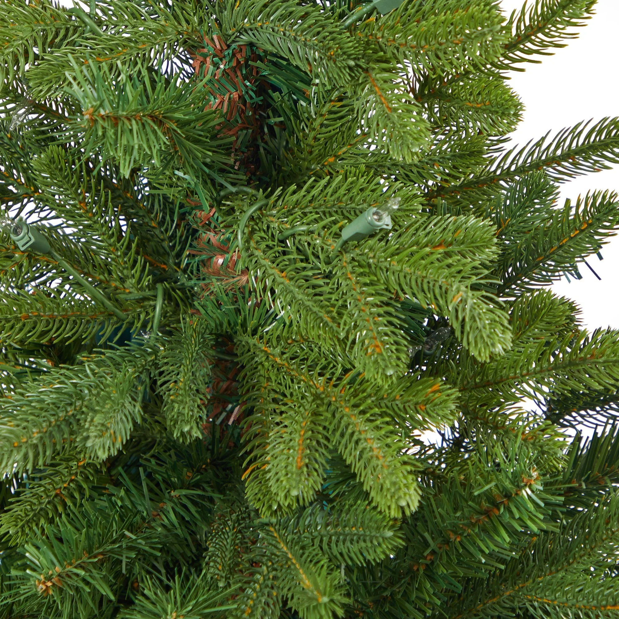3.5’ Washington Fir Artificial Christmas Tree with 50 Clear Lights in Tower Planter - Image 5