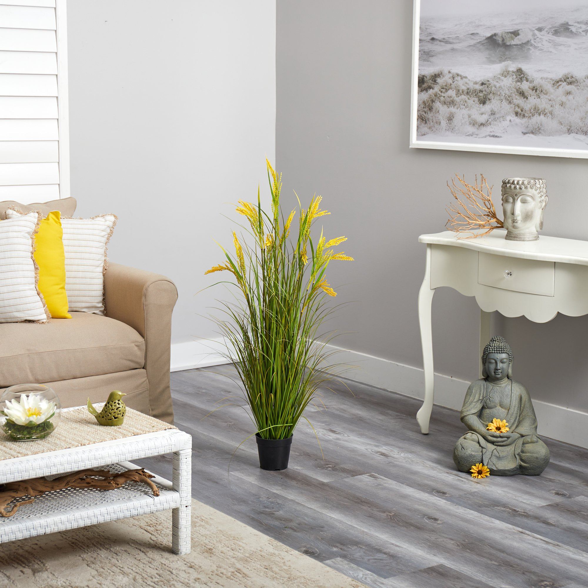 3.5’ Wheat Grain Artificial Plant - Image 4