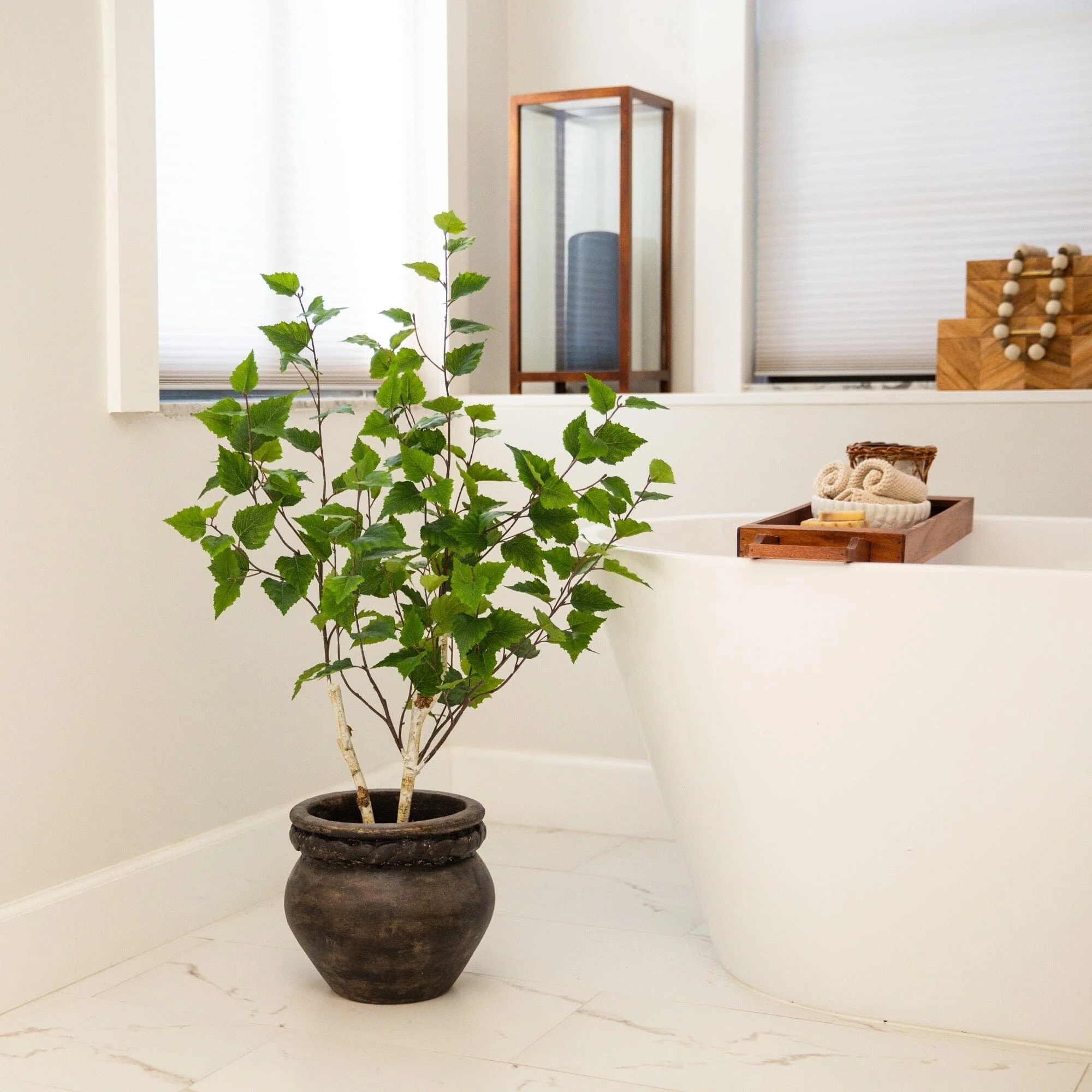 3' Artificial Birch Tree - Image 5