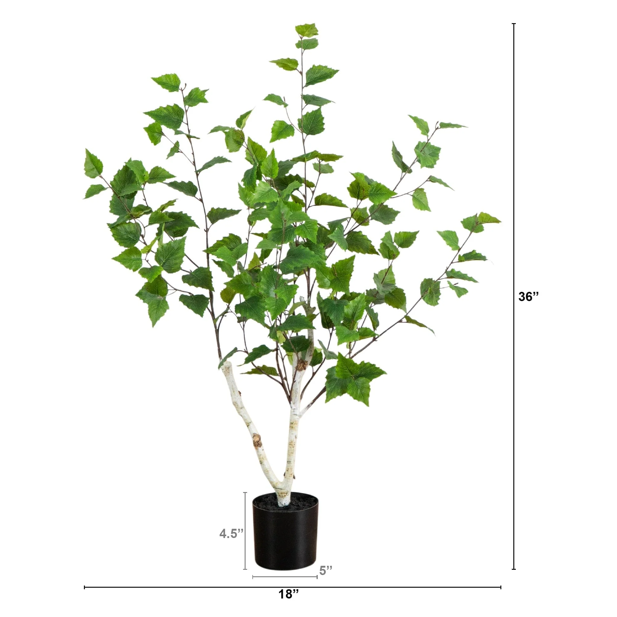 3' Artificial Birch Tree - Image 7