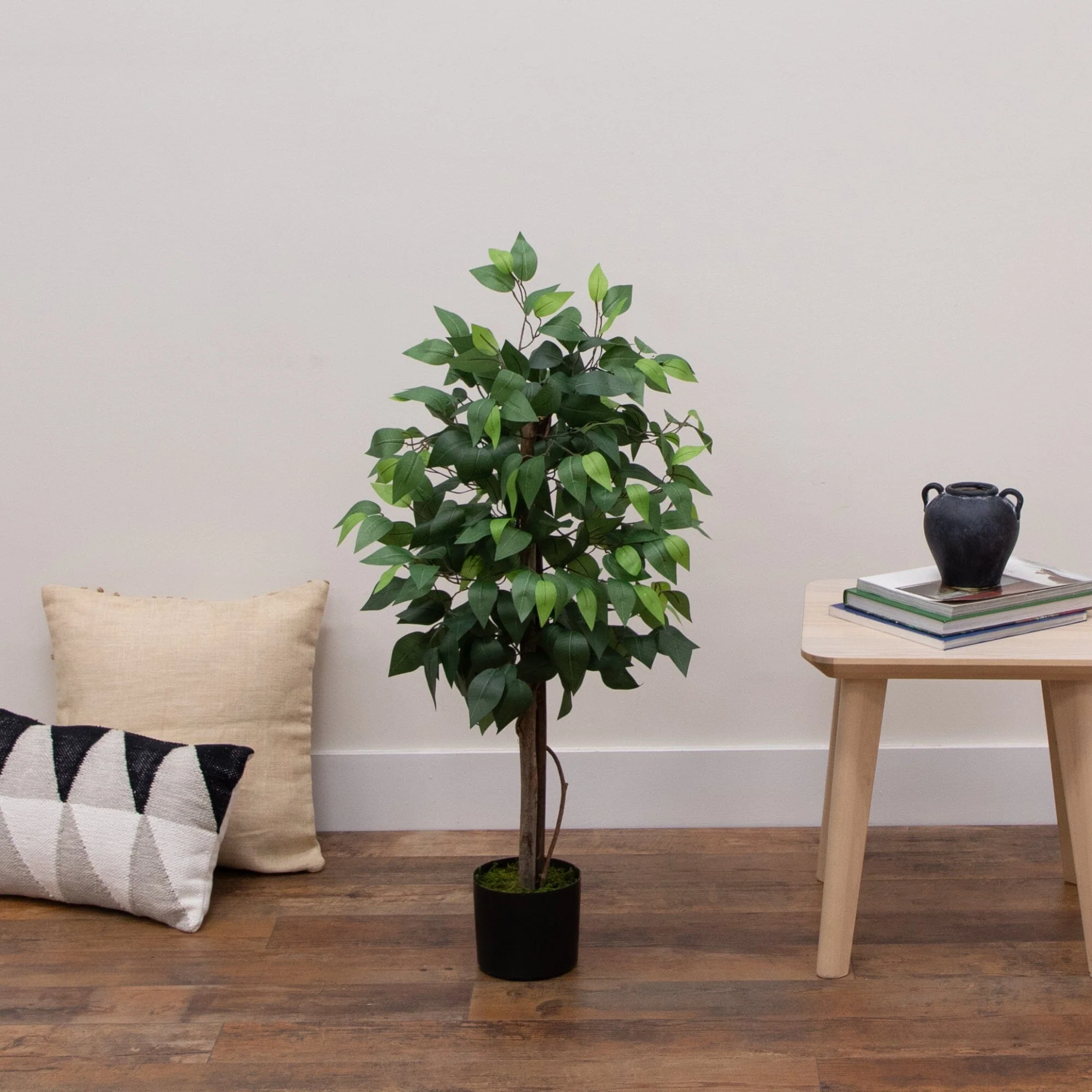 3’ Artificial Double Trunk Ficus Tree - Image 2