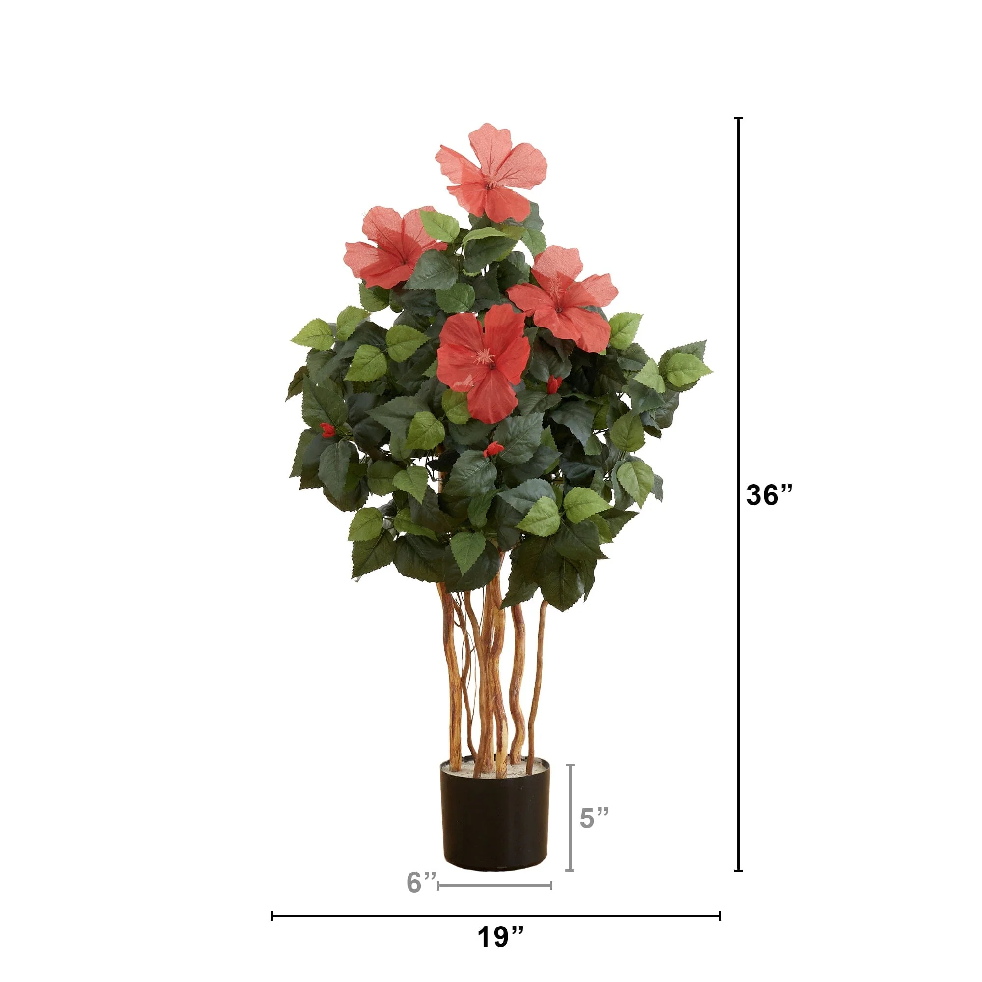 3’ Artificial Hibiscus Tree - Image 5