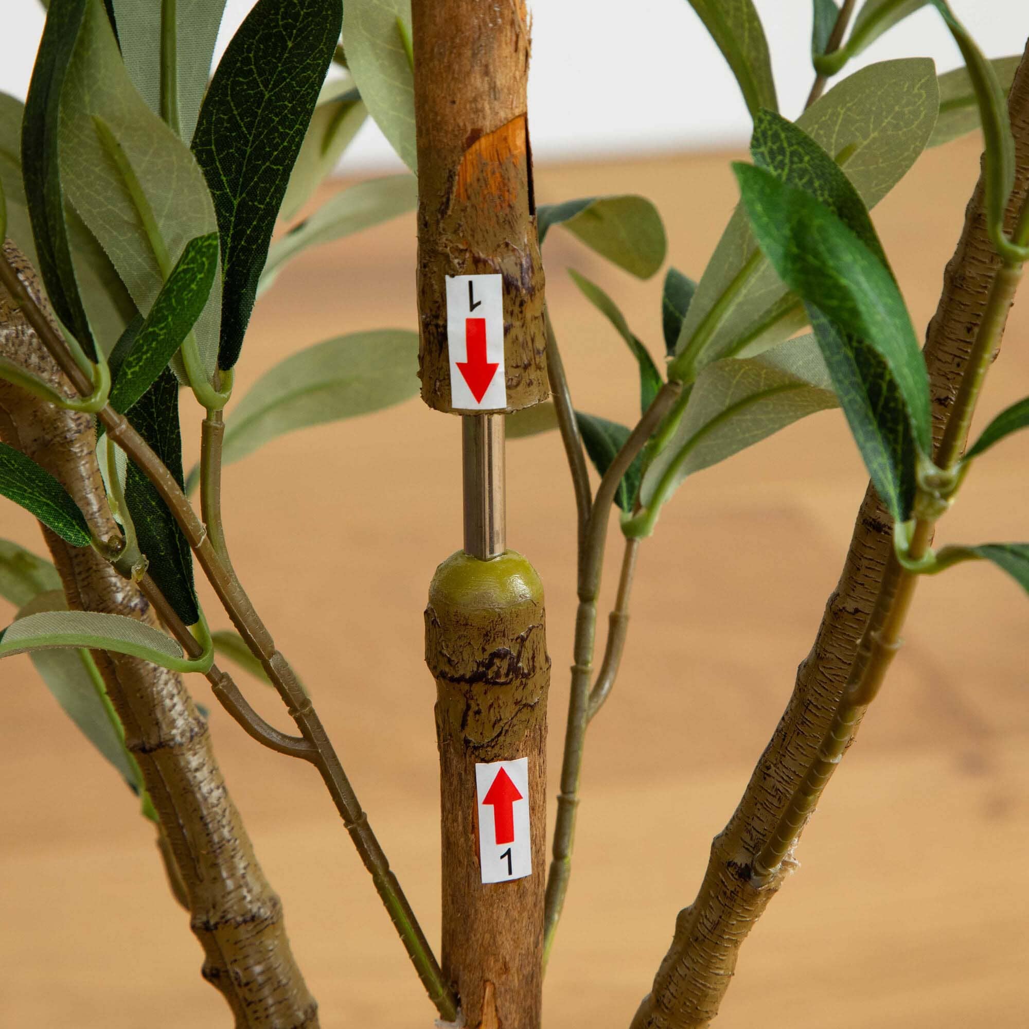 3’ Artificial Olive Tree with Natural Trunk - Image 5