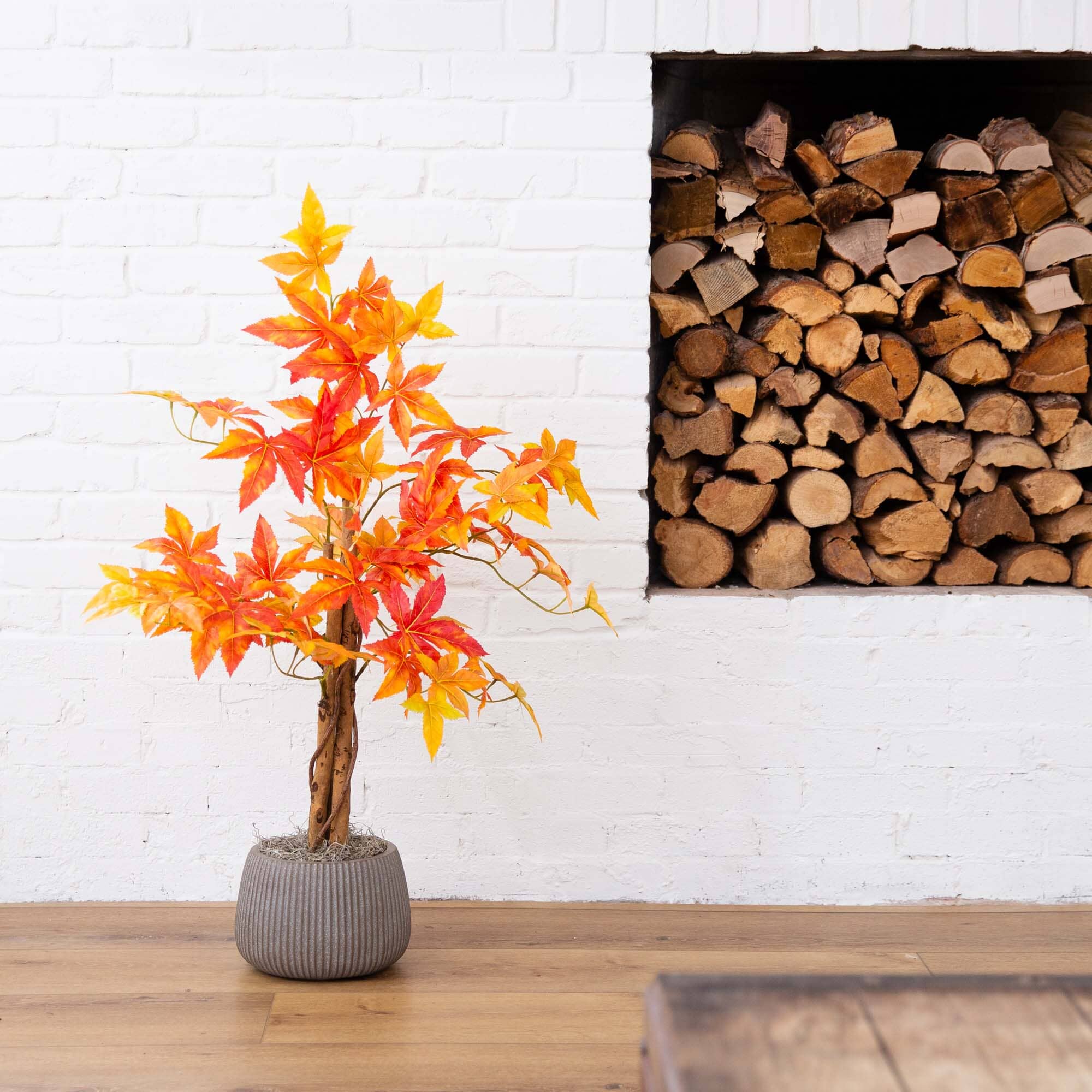 3’ Autumn Deluxe Maple Artificial Fall Tree - Image 3