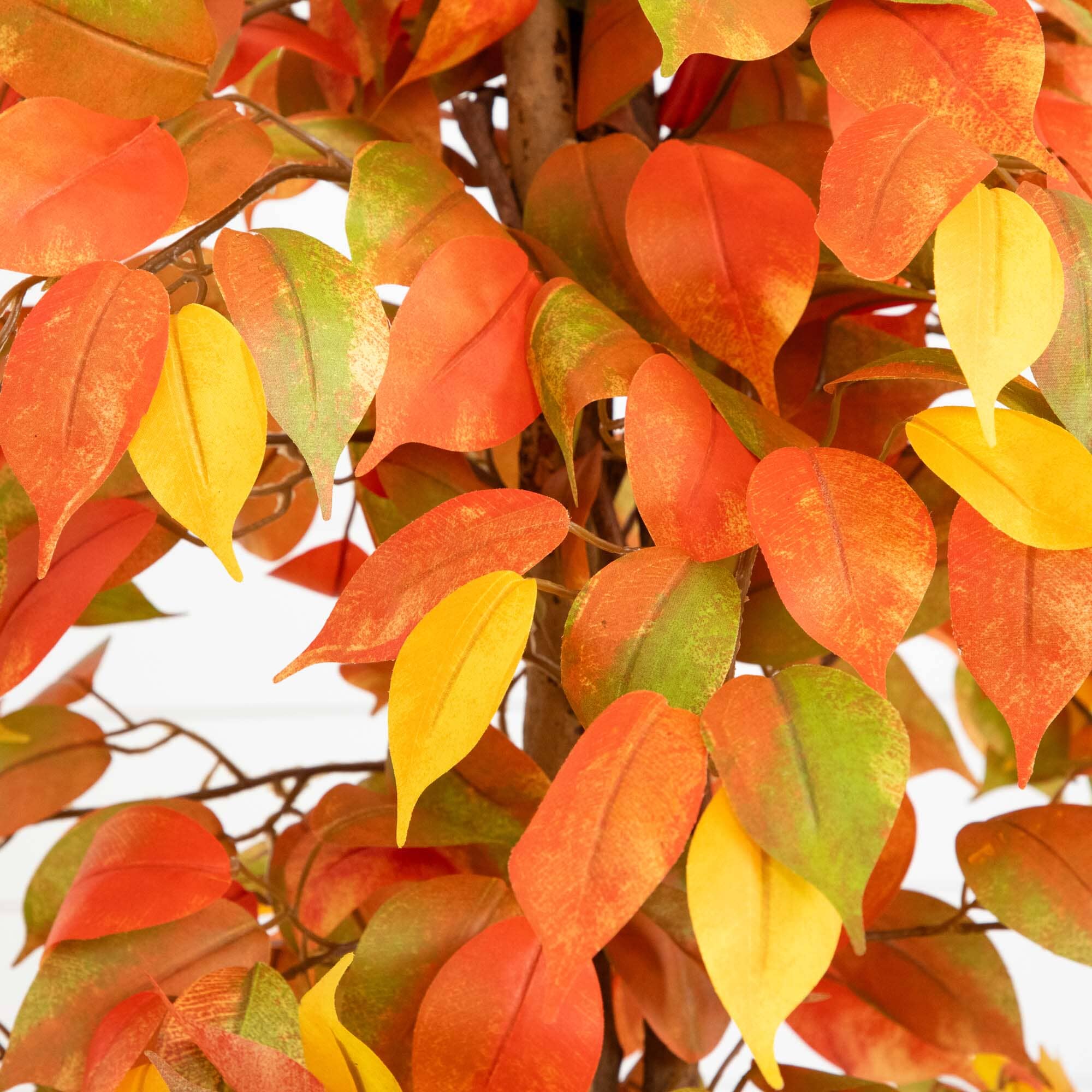 3’ Autumn Ficus Artificial Fall Tree - Image 2