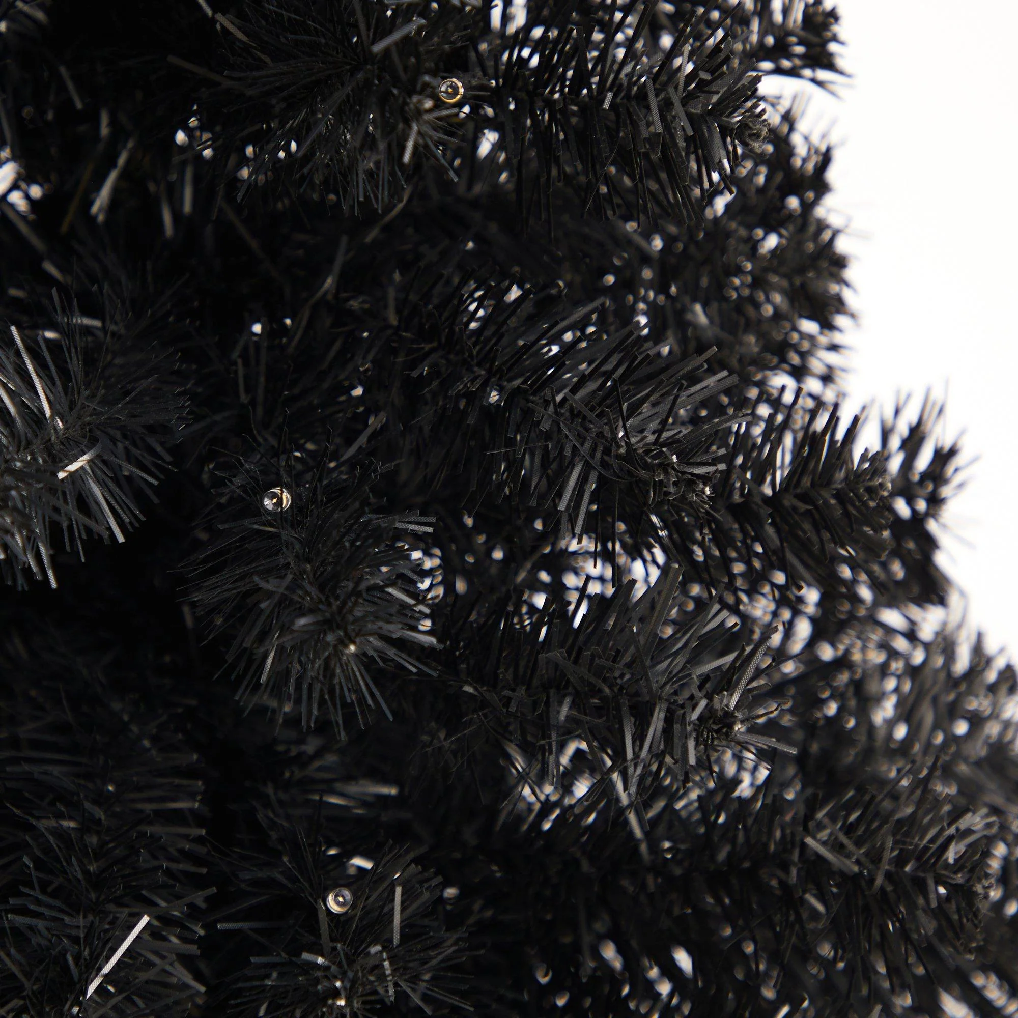 3’ Black Artificial Christmas Tree with 50 LED Lights and 118 Bendable Branches - Image 5