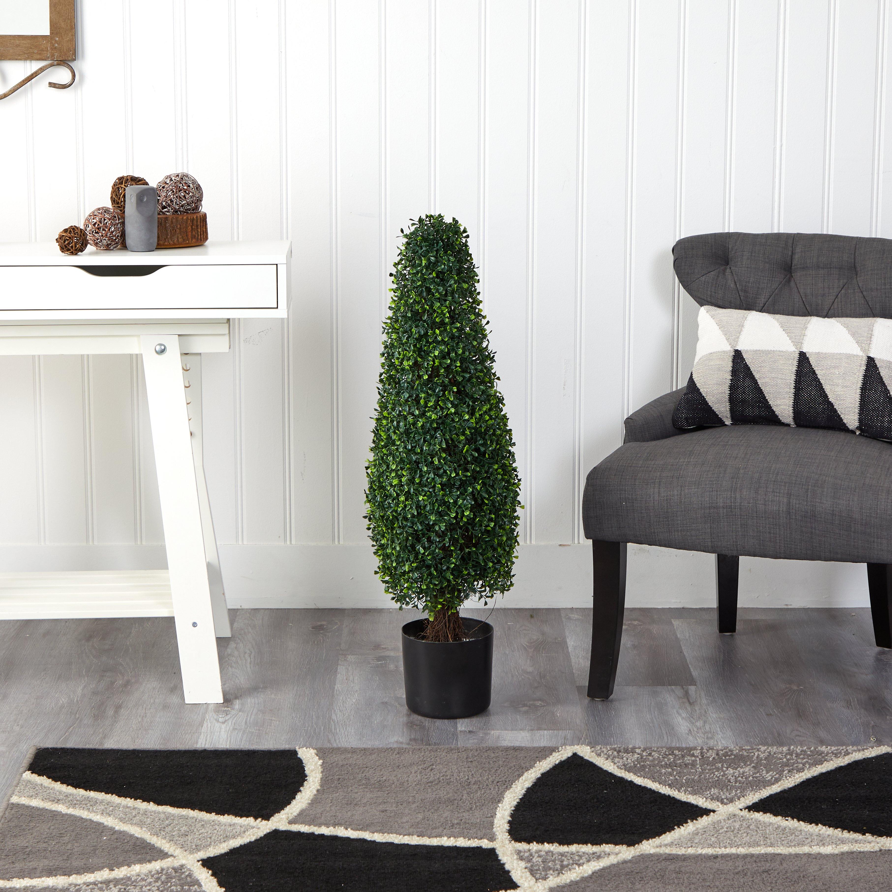 3’ Boxwood Tower Topiary UV Resistant  (Indoor/Outdoor) - Image 5