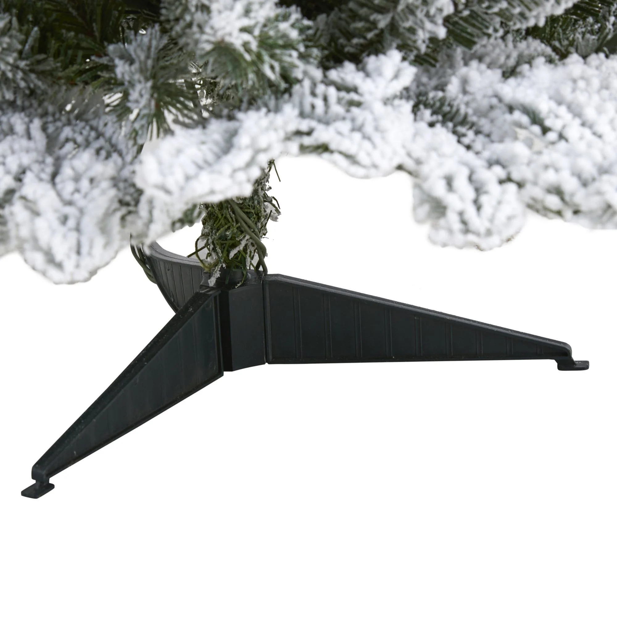 3’ Flocked North Carolina Fir Artificial Christmas Tree with 150 Warm White Lights and 545 Bendable Branche - Image 4