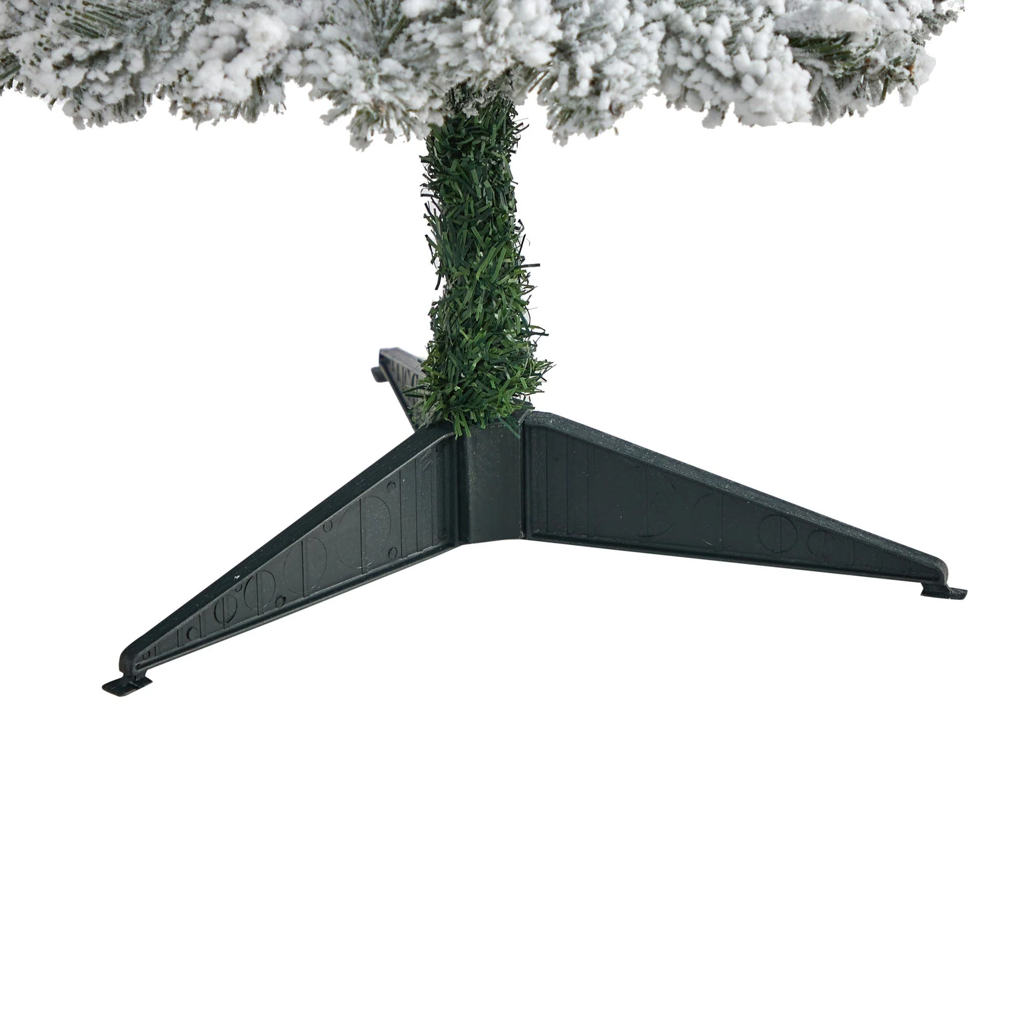 3’ Flocked Pencil Artificial Christmas Tree with 50 Clear Lights and 132 Bendable Branches - Image 7