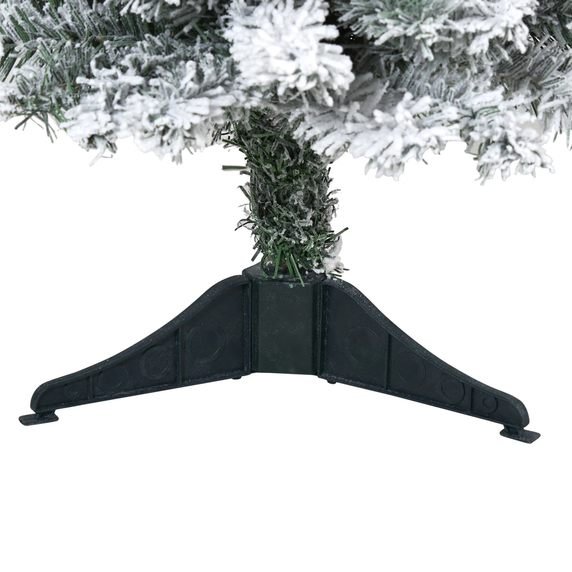 3' Flocked Rock Springs Spruce Artificial Christmas Tree with 50 Clear LED Lights - Image 4
