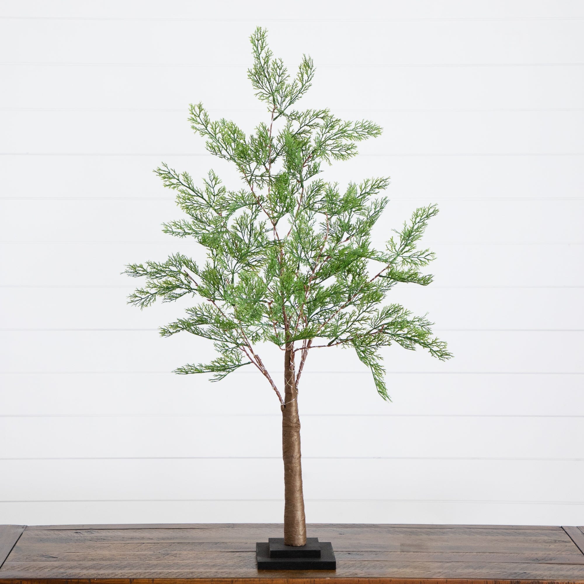 3’ Lighted Artificial Cypress Tree with 120 Warm White LED Lights - Image 5