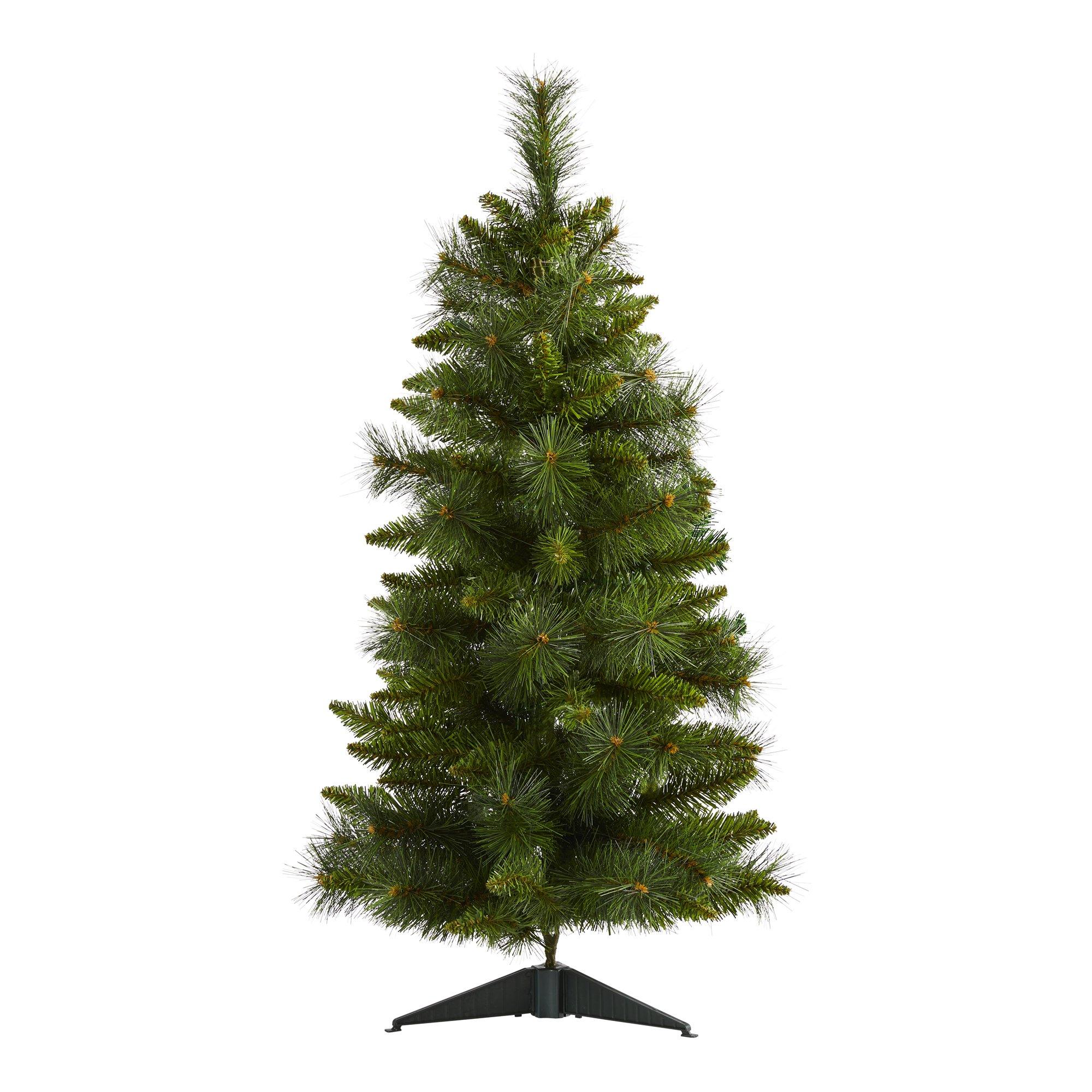 3’ New Haven Pine Artificial Christmas Tree with 50 Warm White LED Lights and 93 Bendable Branches - Image 3