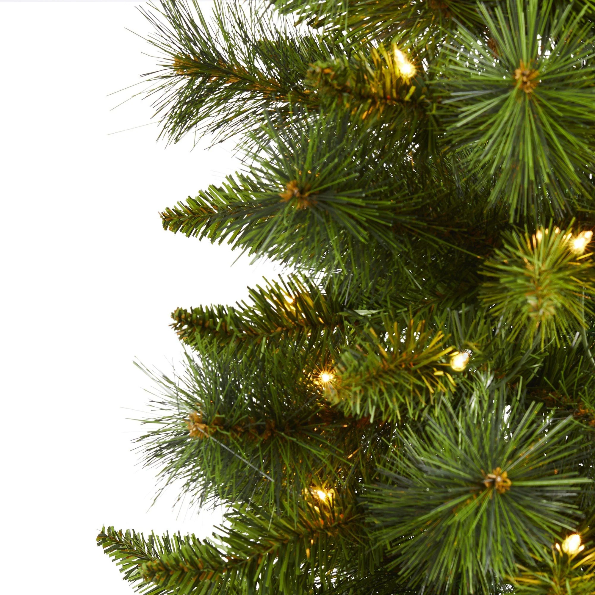 3’ New Haven Pine Artificial Christmas Tree with 50 Warm White LED Lights and 93 Bendable Branches - Image 4