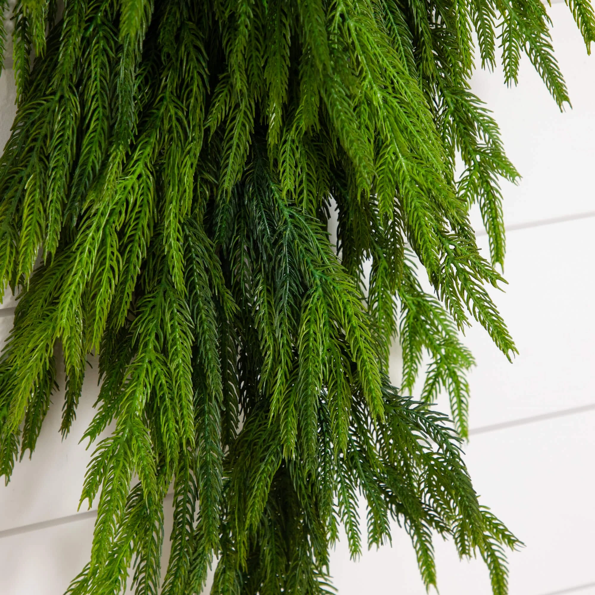 3' Artificial Real Touch Norfolk Island Pine Teardrop with Natural Look - Image 2