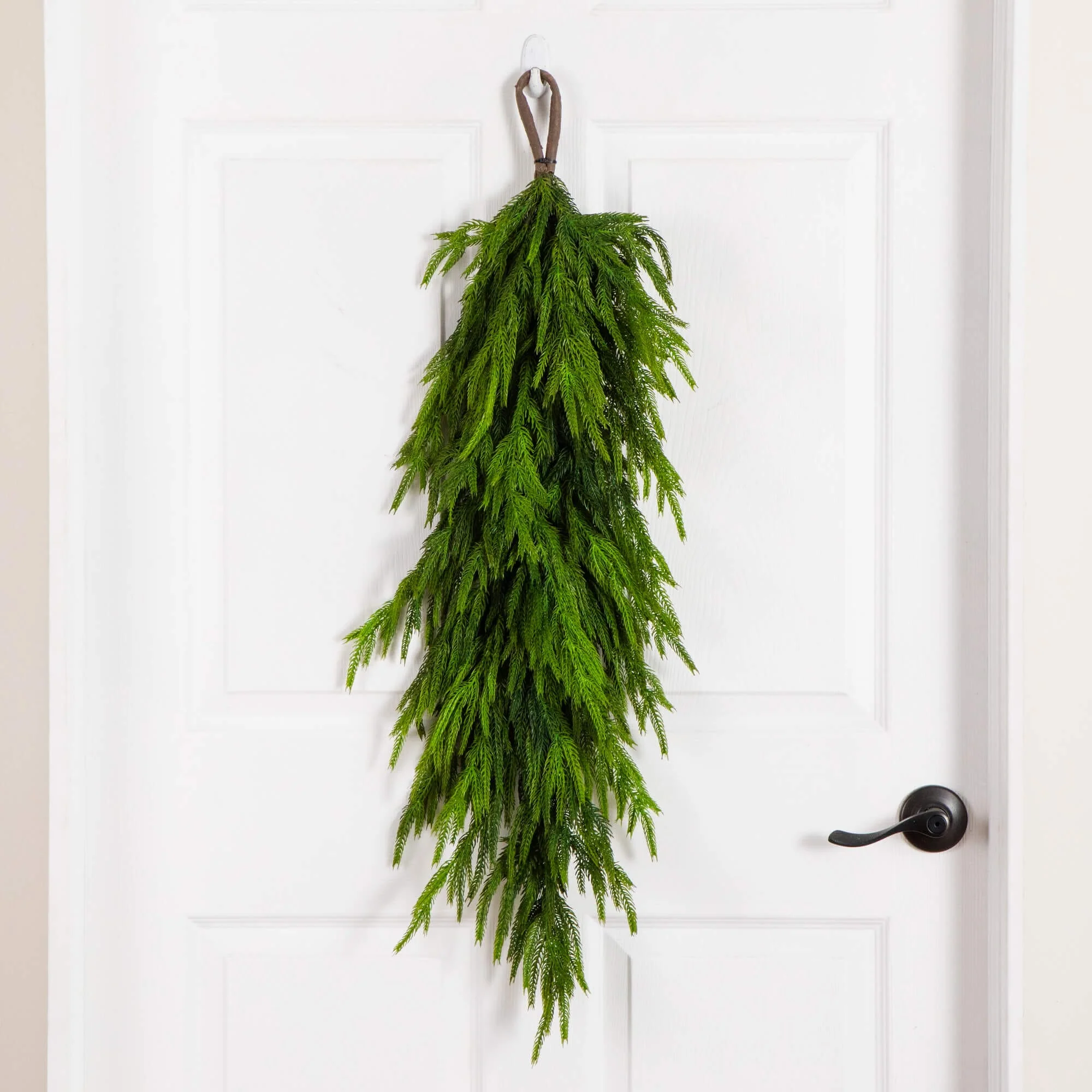 3' Artificial Real Touch Norfolk Island Pine Teardrop with Natural Look - Image 4