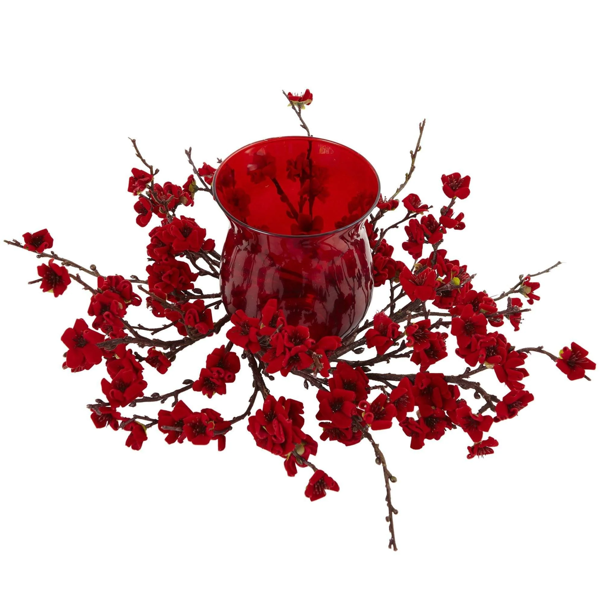 Artificial Plum Blossom Candelabrum - Image 2