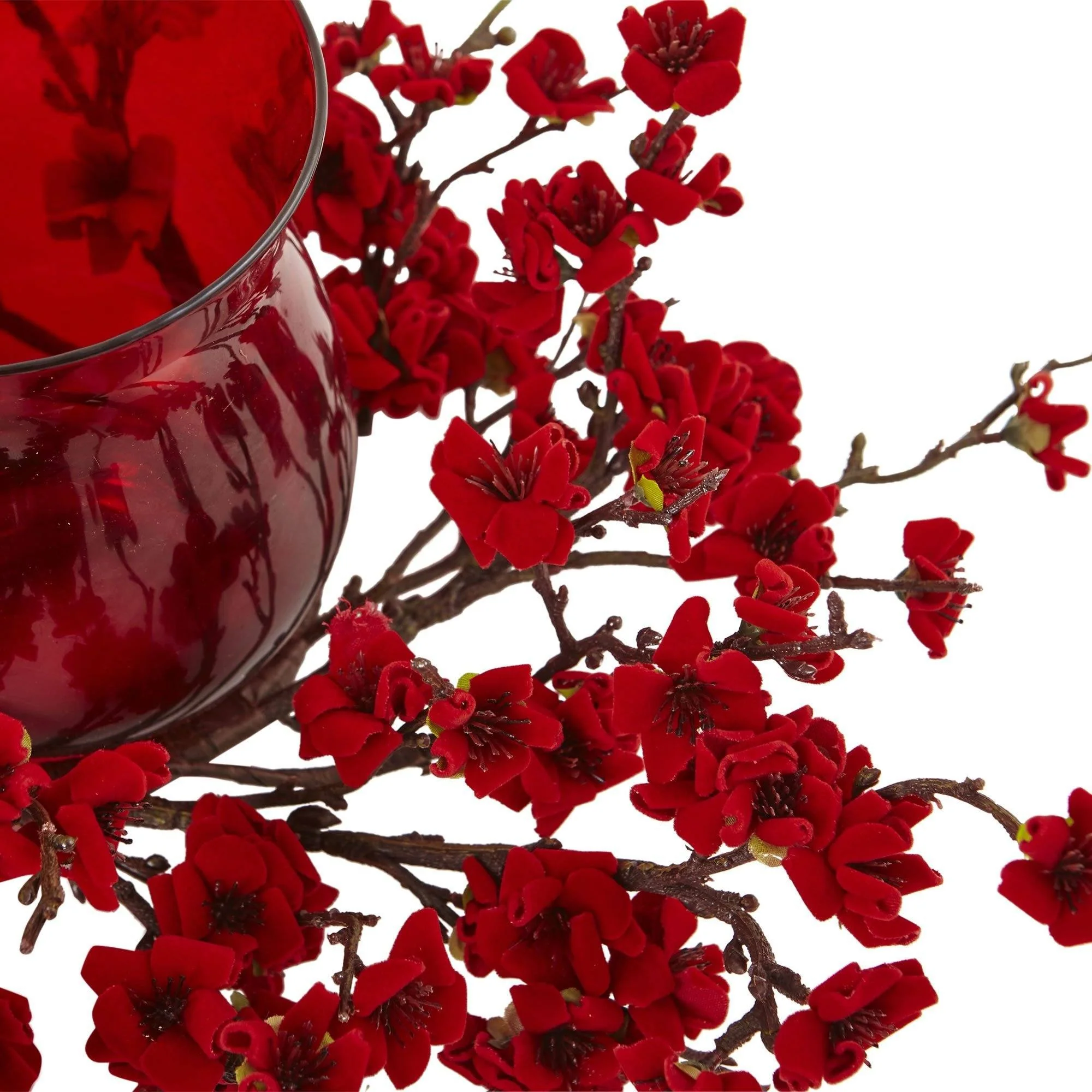 Artificial Plum Blossom Candelabrum - Image 4