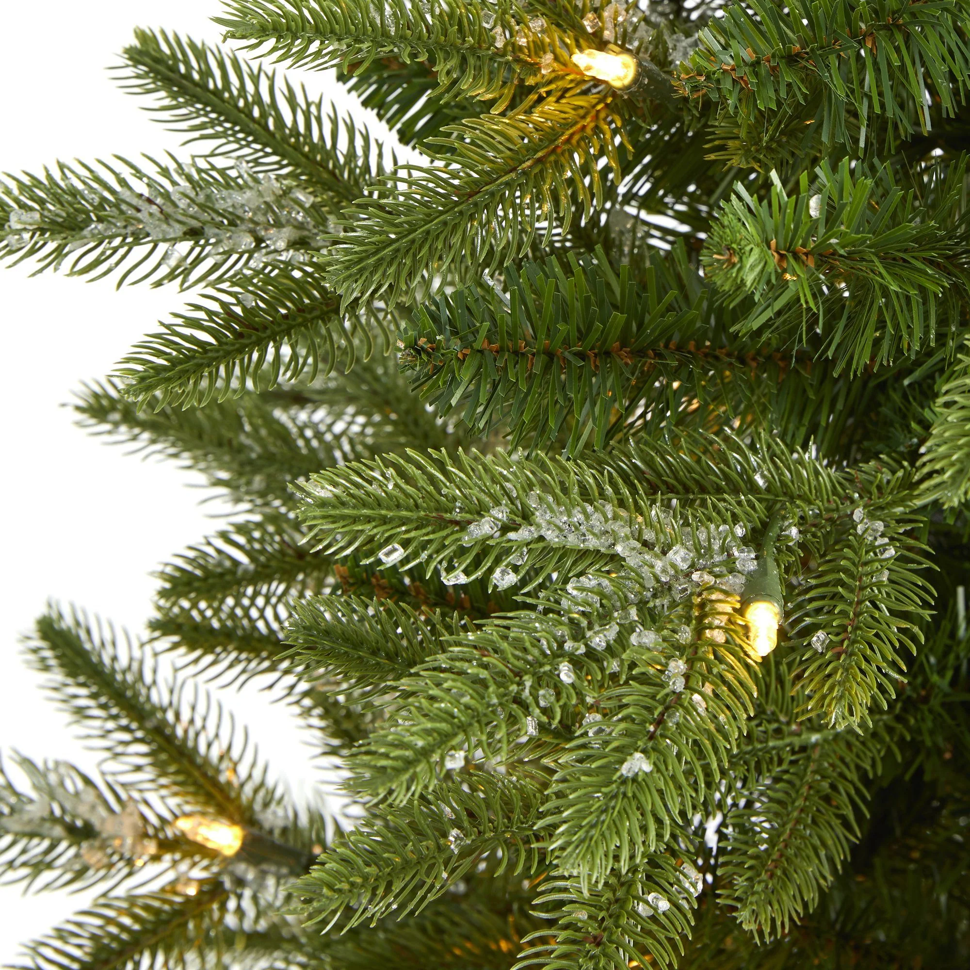 3’ Snowed Grand Teton Fir Artificial Christmas Tree with 50 Clear Lights and 111 Bendable Branches - Image 3