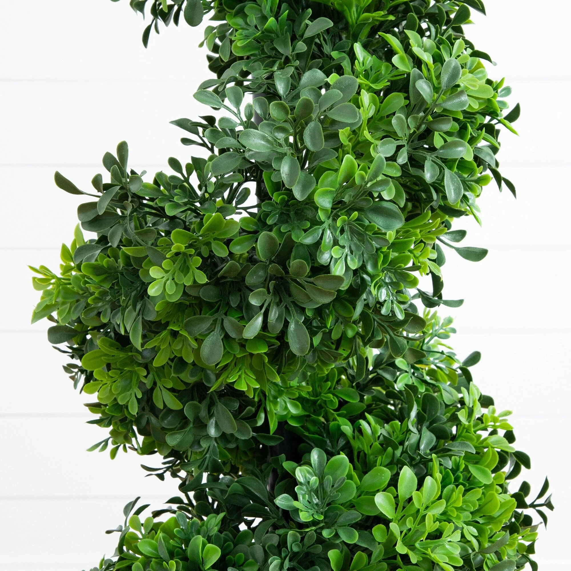 3’ UV Resistant Boxwood Spiral Topiary Artificial Tree in Decorative Planter (Indoor/Outdoor) - Image 2