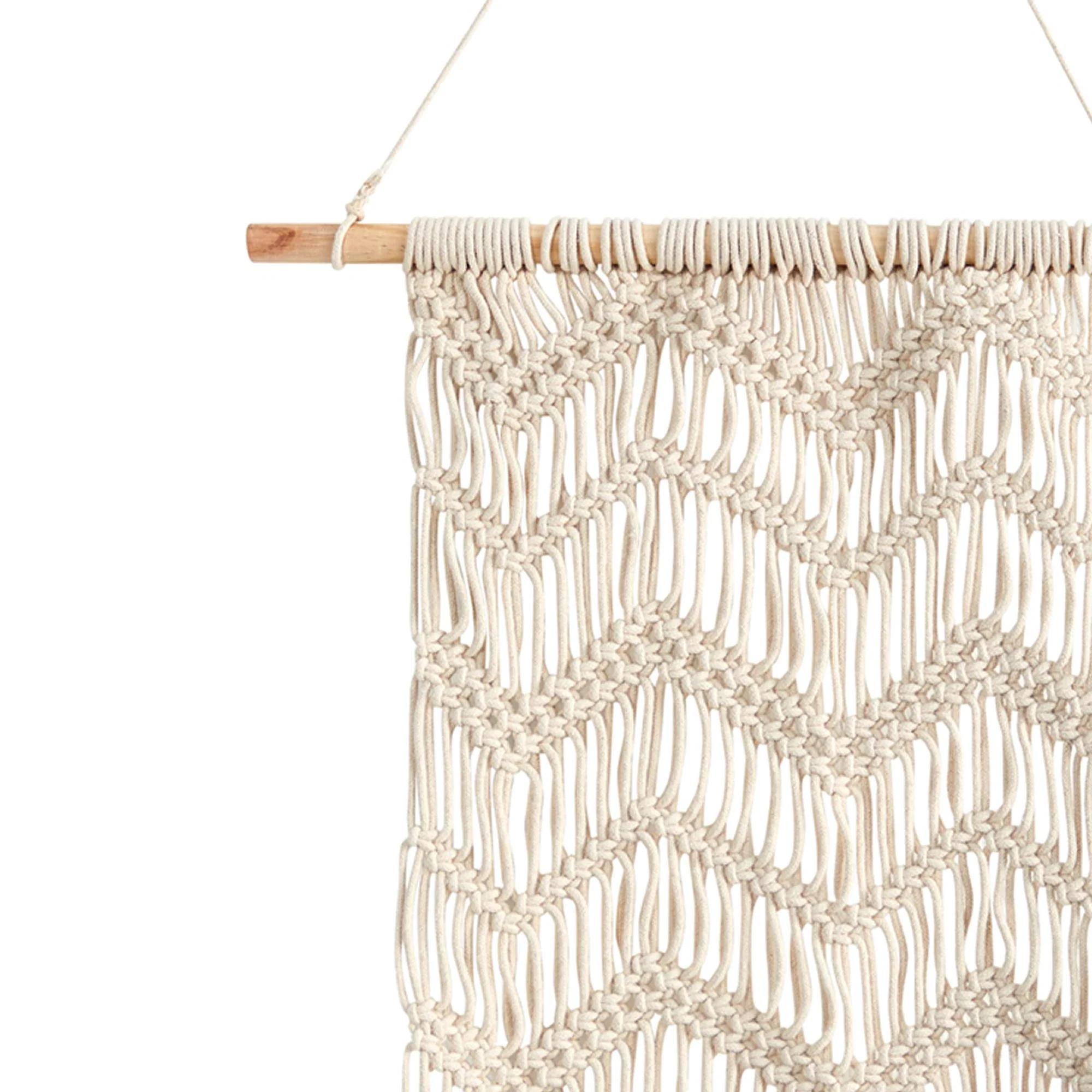 3’ x 1.5’ Boho Woven Macrame Wall Hanging Decor - Image 3