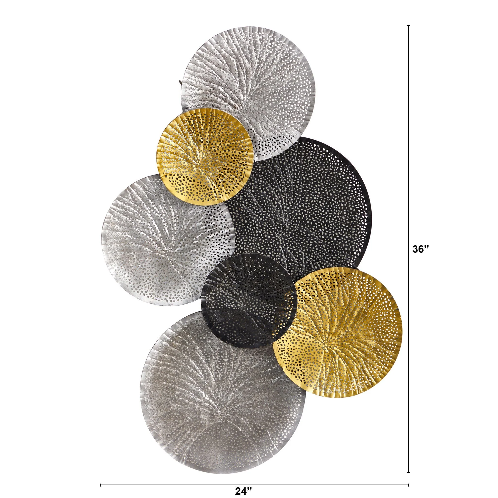 3’ x 2’ Layered Metal Wall Art Decor - Image 2