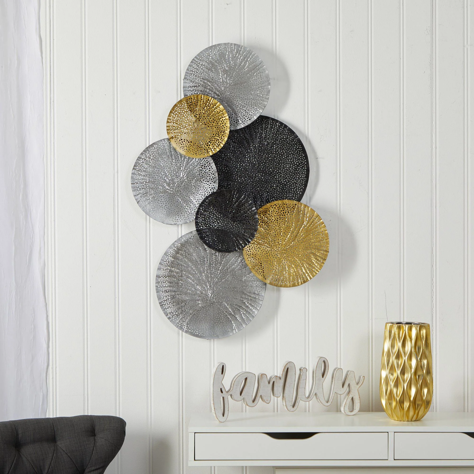 3’ x 2’ Layered Metal Wall Art Decor - Image 3