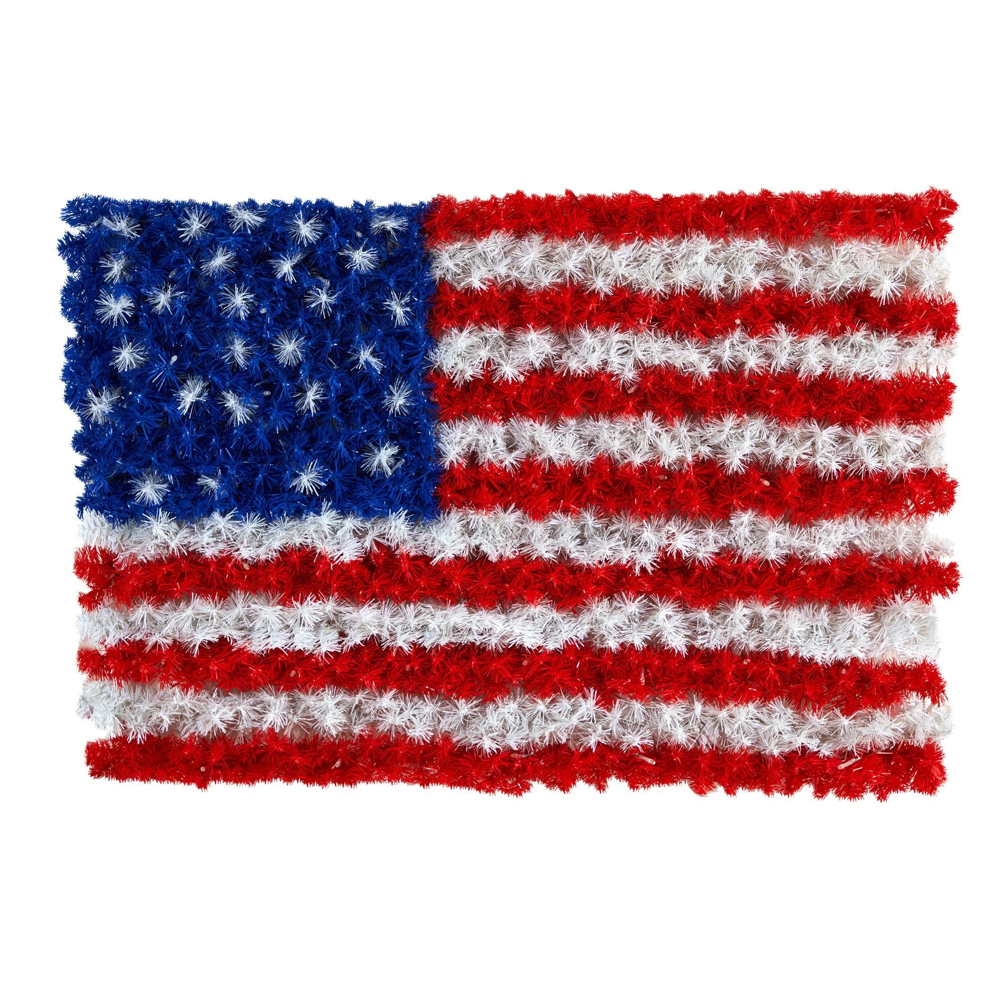 3’ x 2’ Red, White, and Blue “American Flag” Wall Panel with 100 Warm LED Lights (Indoor/Outdoor) - Image 3